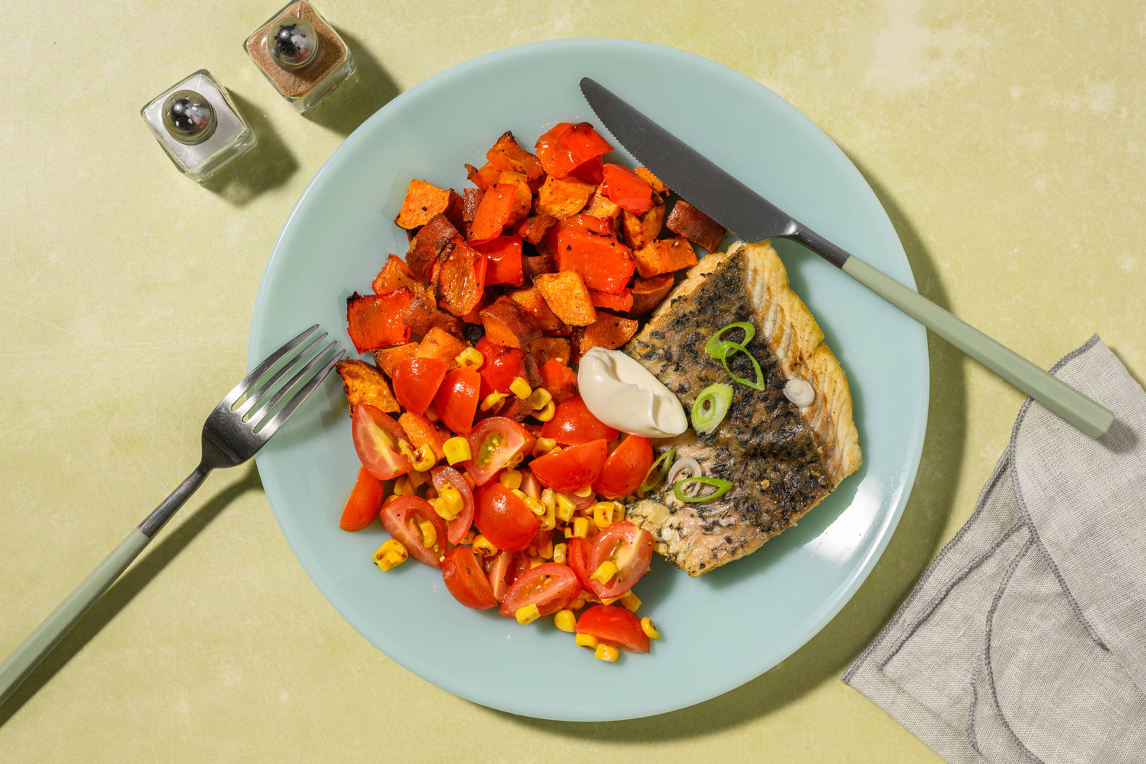 Mexican-Spiced Barramundi & Veggie Toss