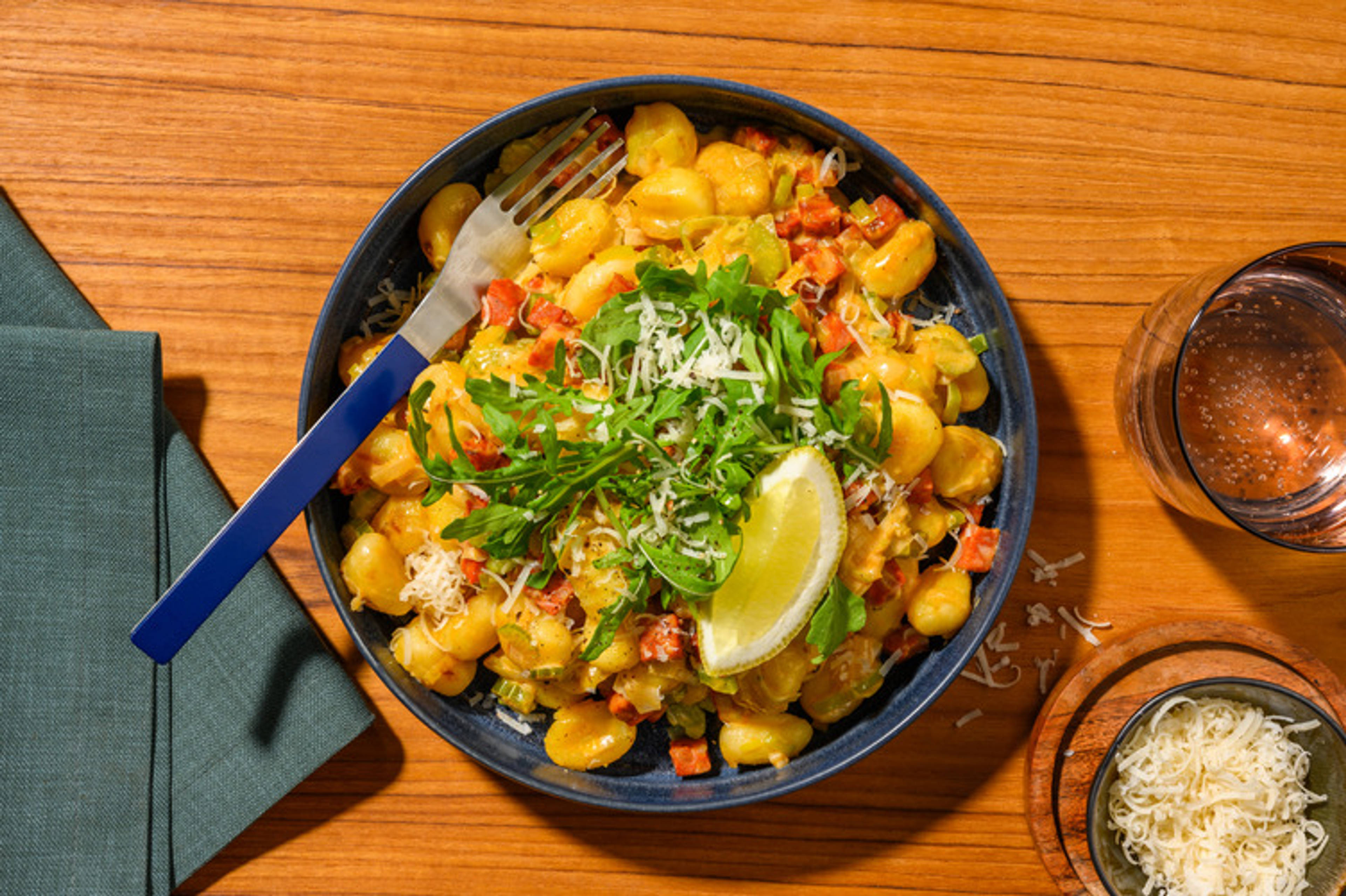 Easy Creamy Chorizo & Leek Gnocchi