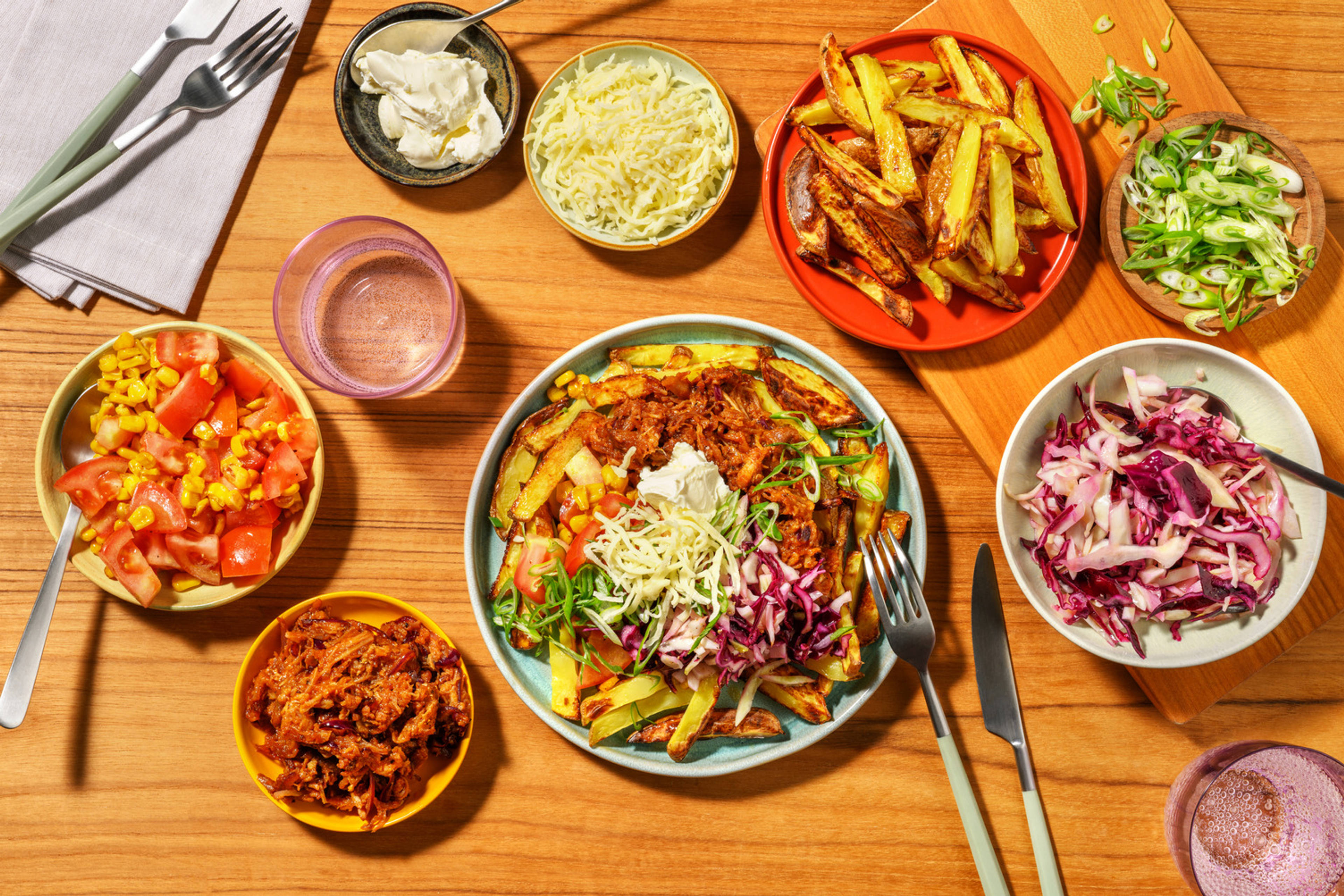 Family-Style Pulled Pork Loaded Fries 