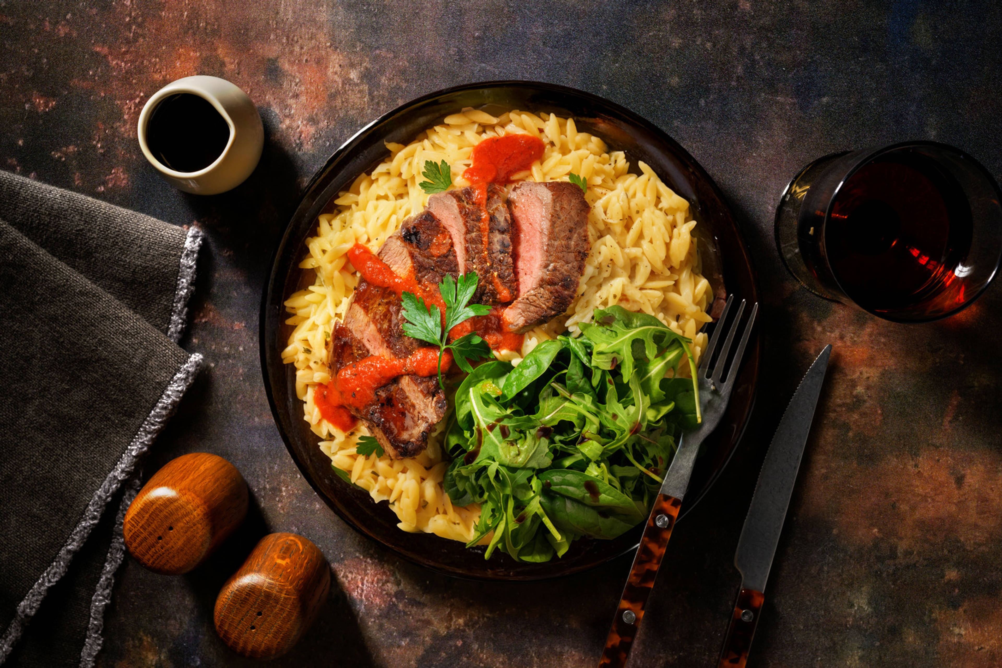 Italian Lamb Backstrap & Cheesy Risoni