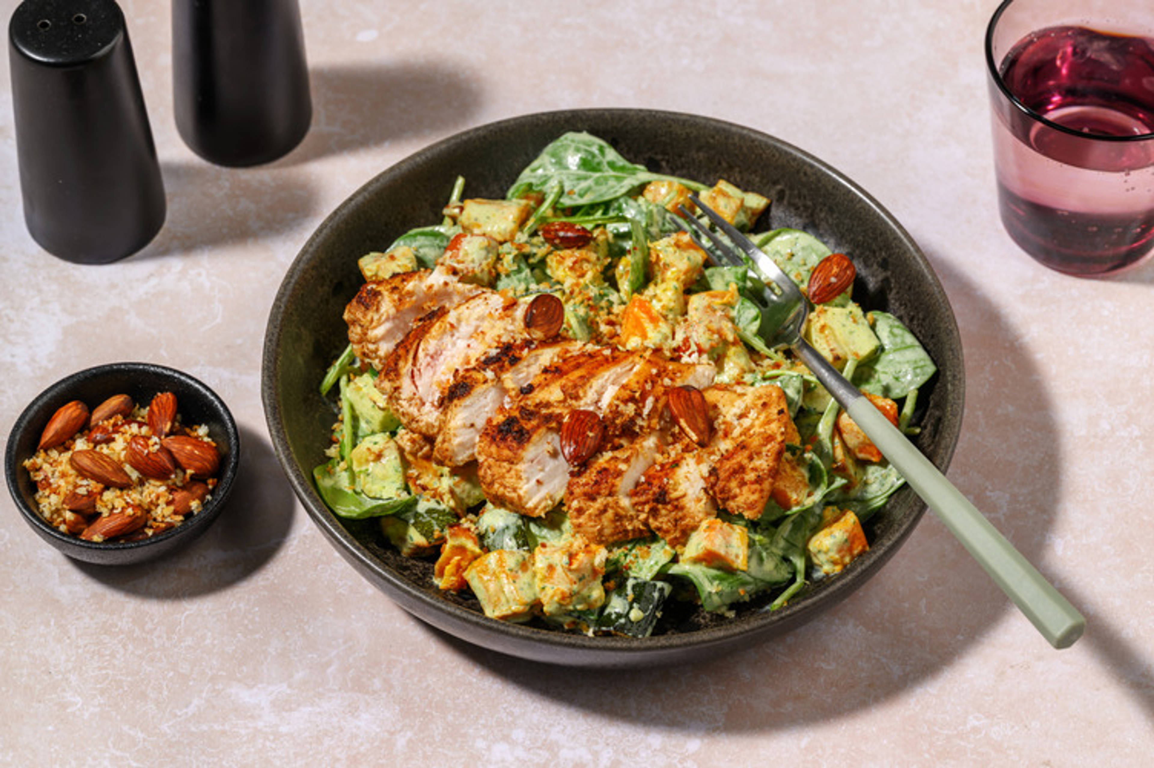 Spiced Chicken & Roast Pumpkin Toss