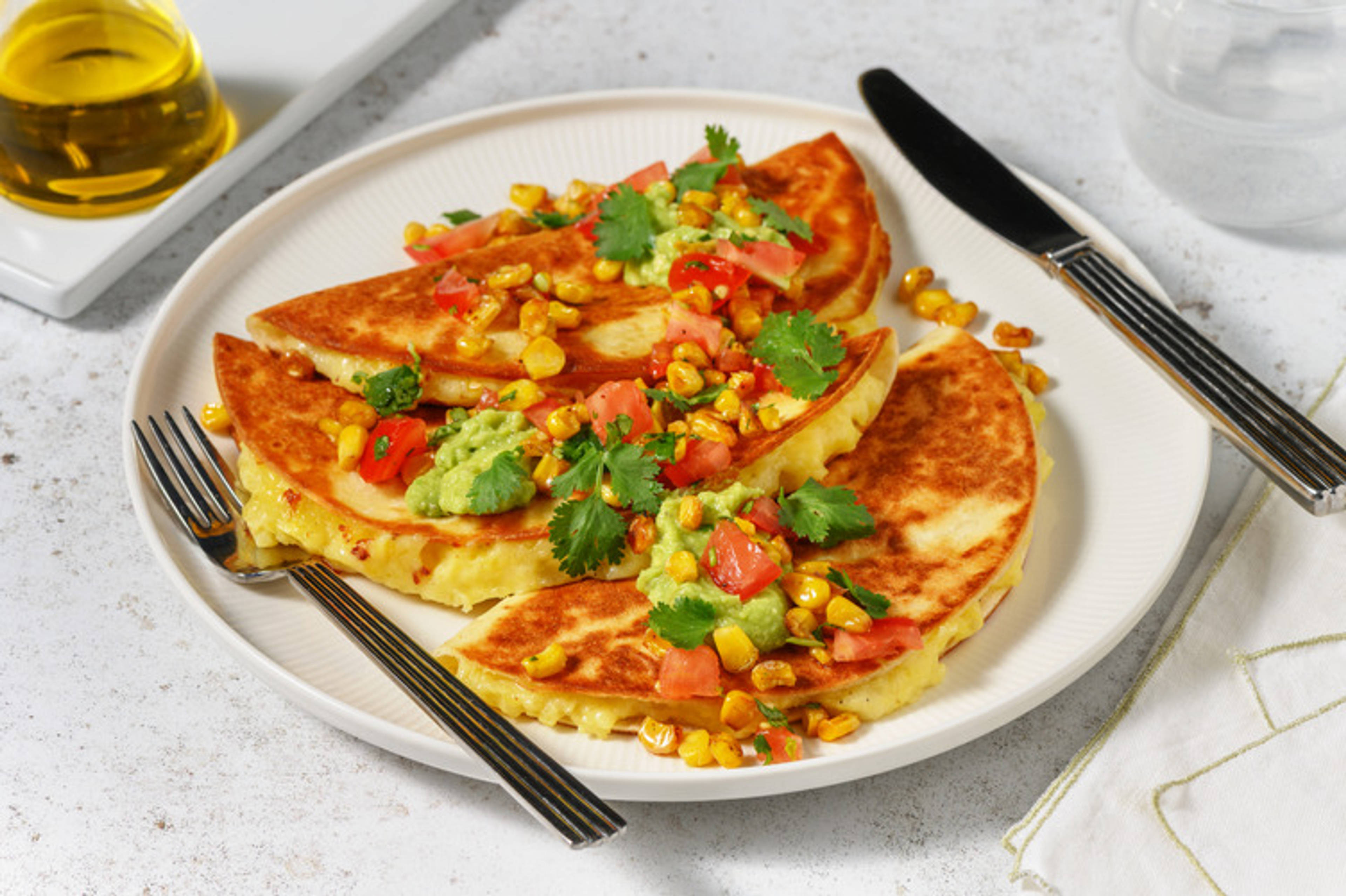 Tacos 'de papa' vegane alle patate e guacamole