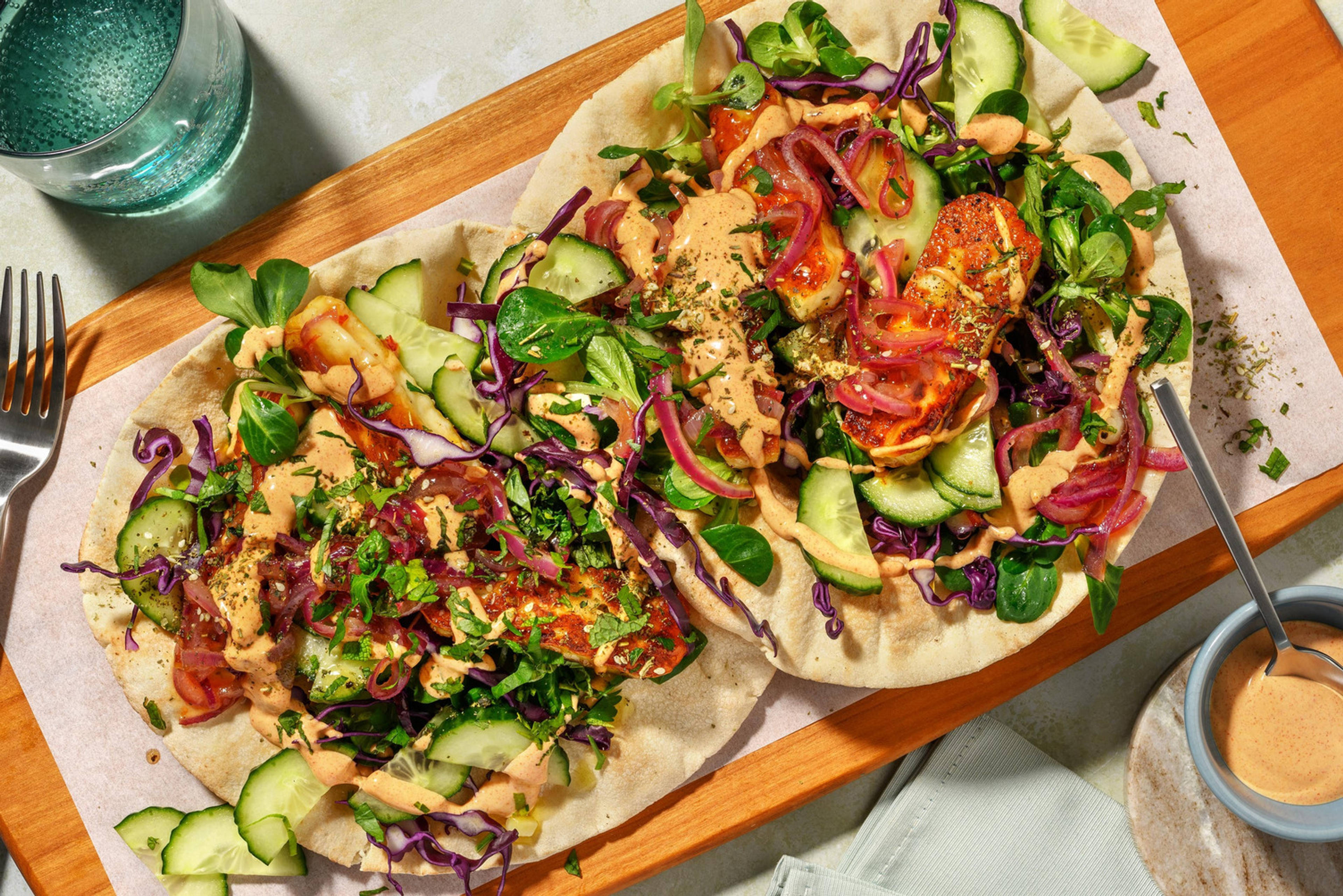Hot Honey Squeaky Cheese Flatbreads
