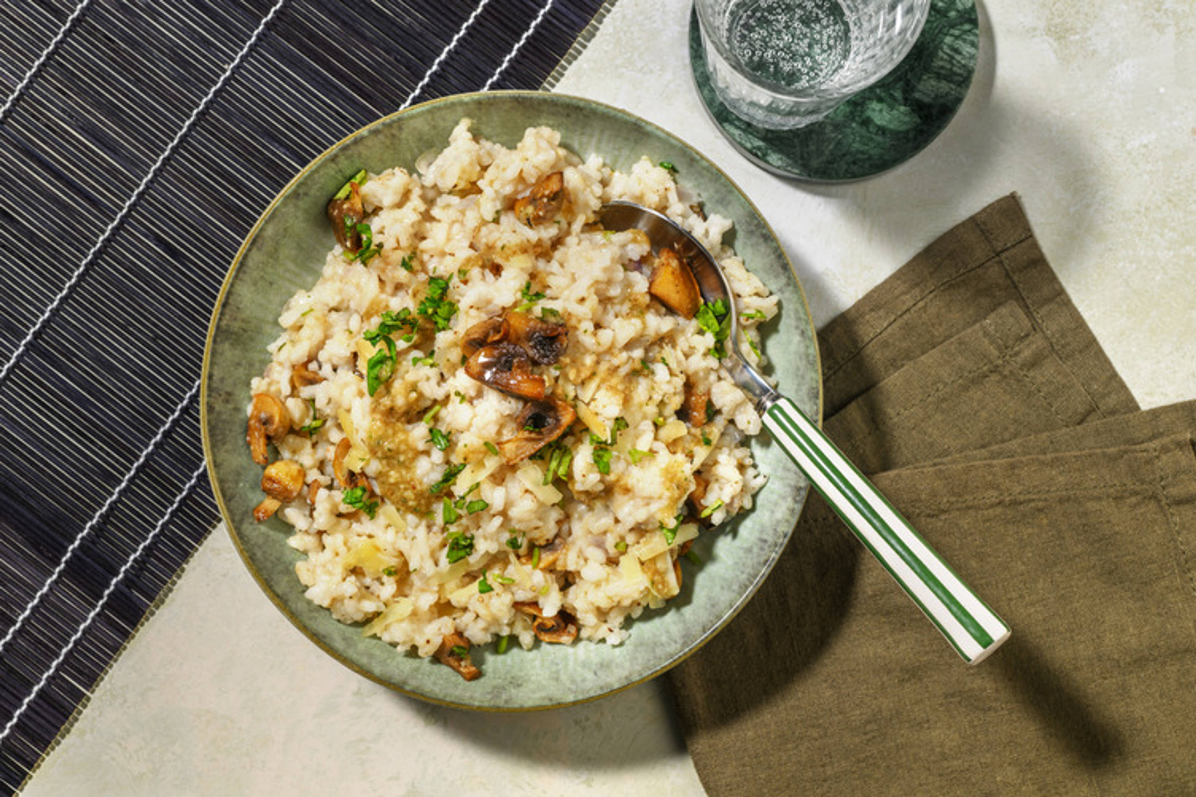 Risotto des bois, persil & soupçon de truffe