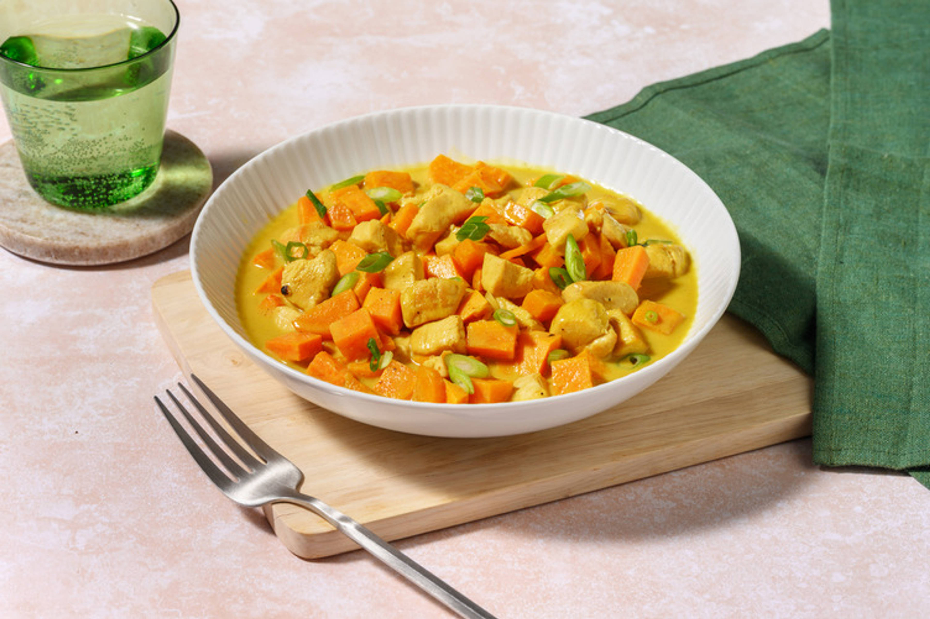 Mijoté vivifiant de dinde au curry jaune
