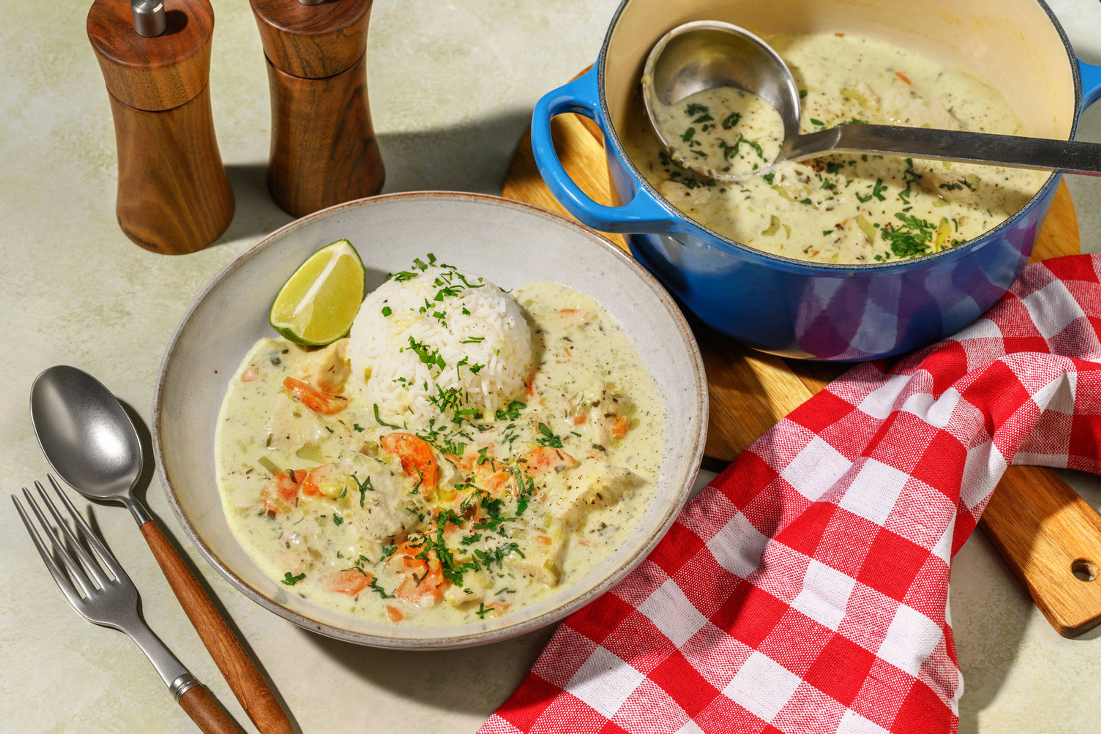 Blanquette de poulet façon bouillon
