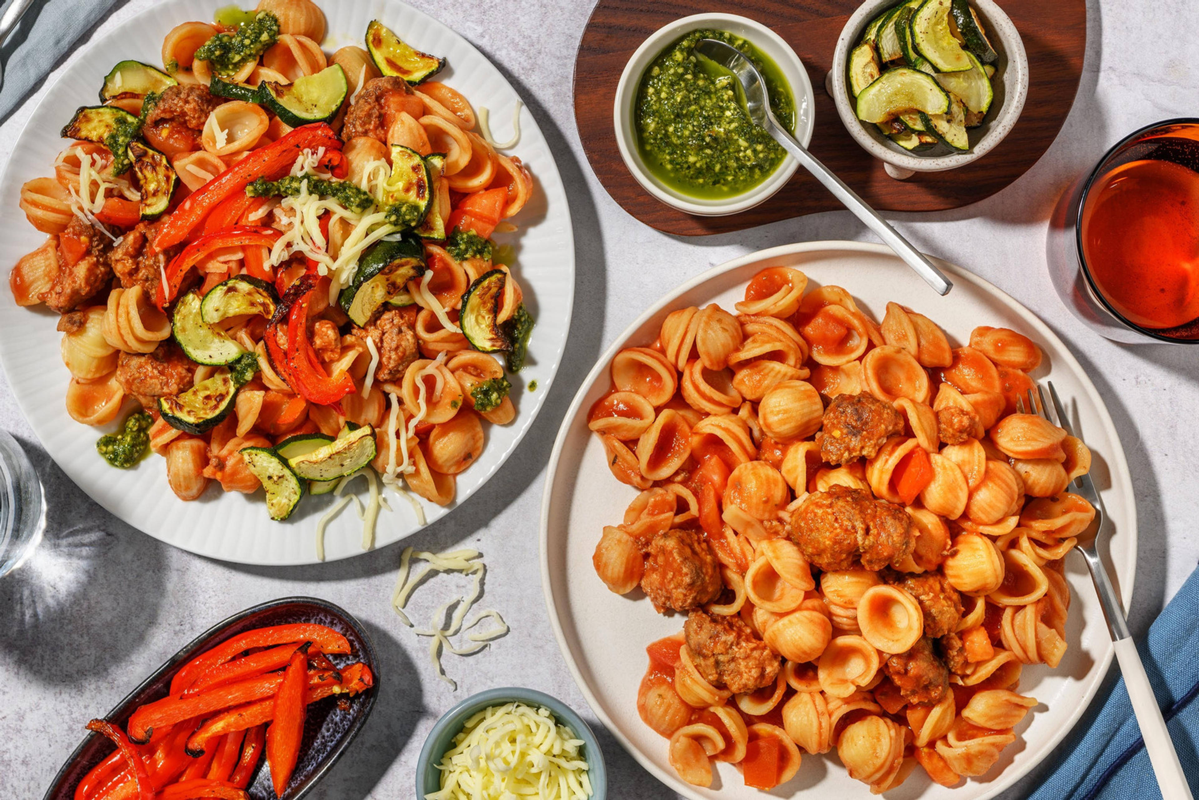 DIY Kofta Meatball Orecchiette