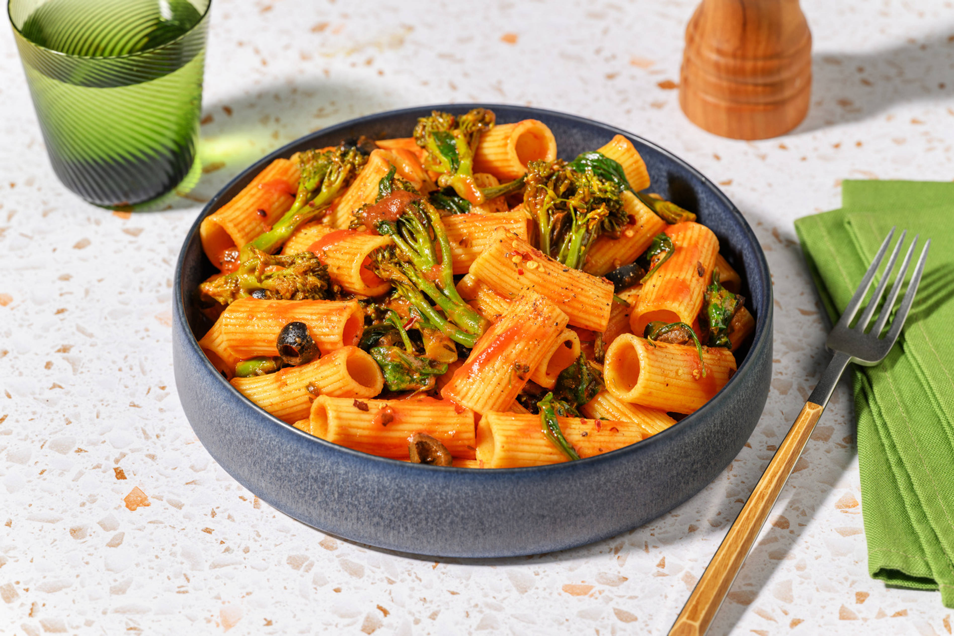 Puttanesca Style Rigatoni