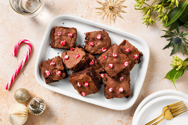 Choc Chip Christmas Brownies