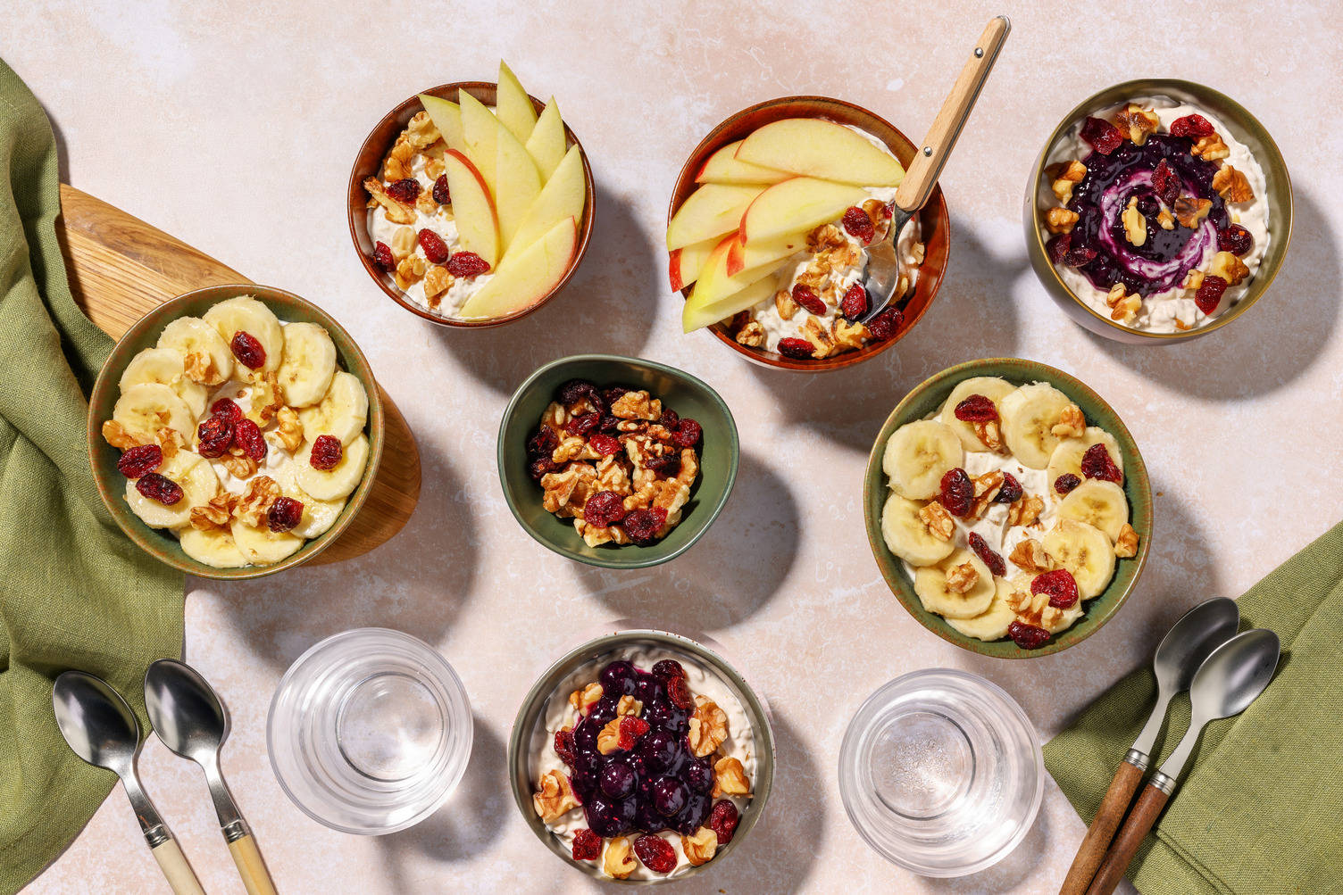 Overnight oats : porridge aux fruits & noix