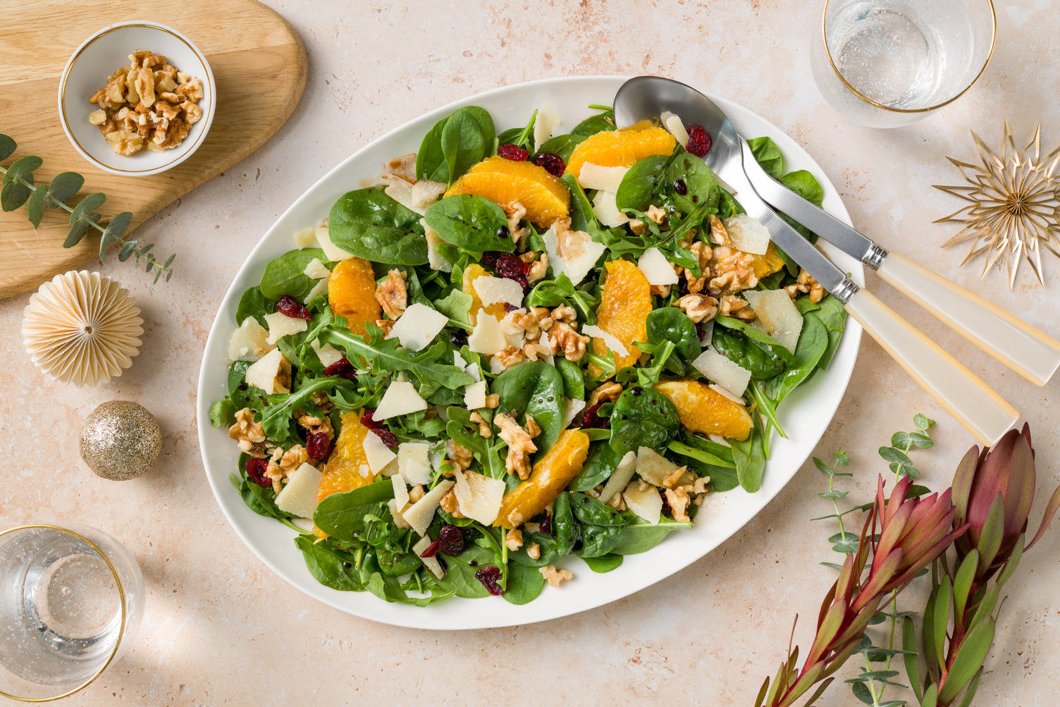 Walnut & Cranberry Citrus Salad 
