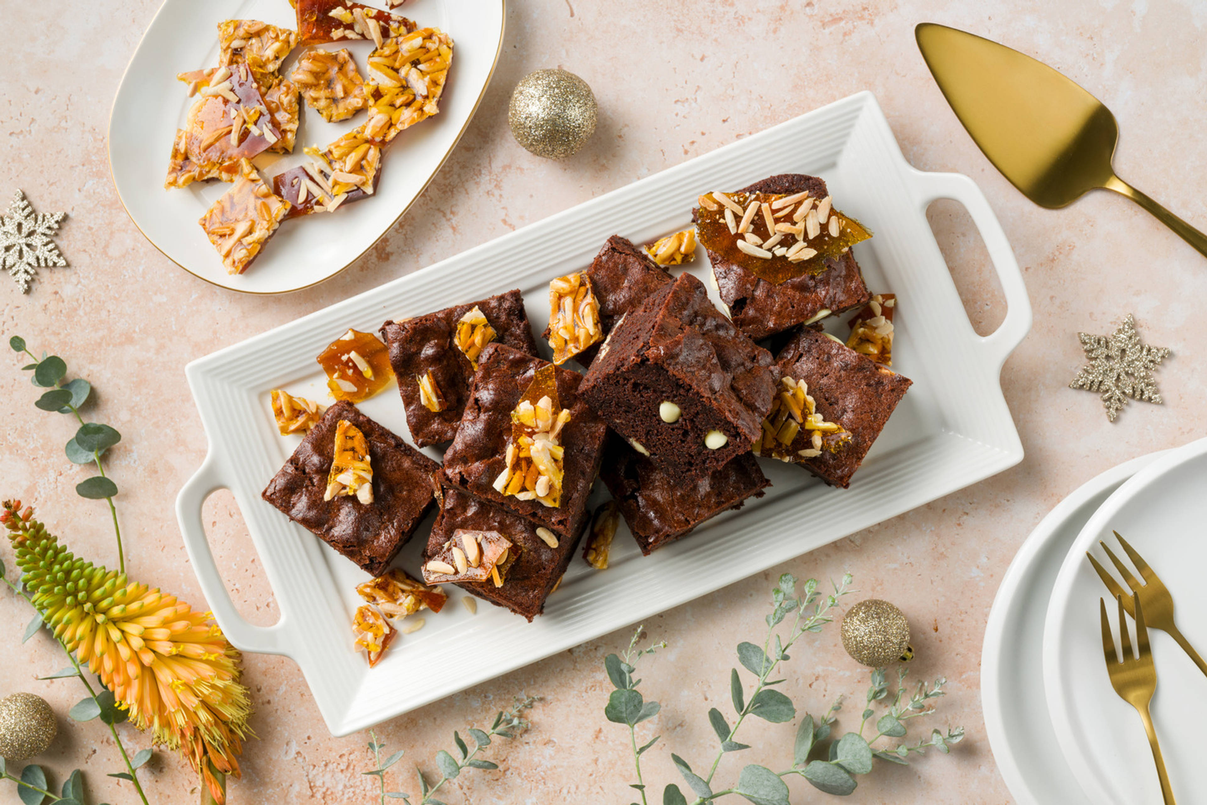 White Choc-Chip Brownies 