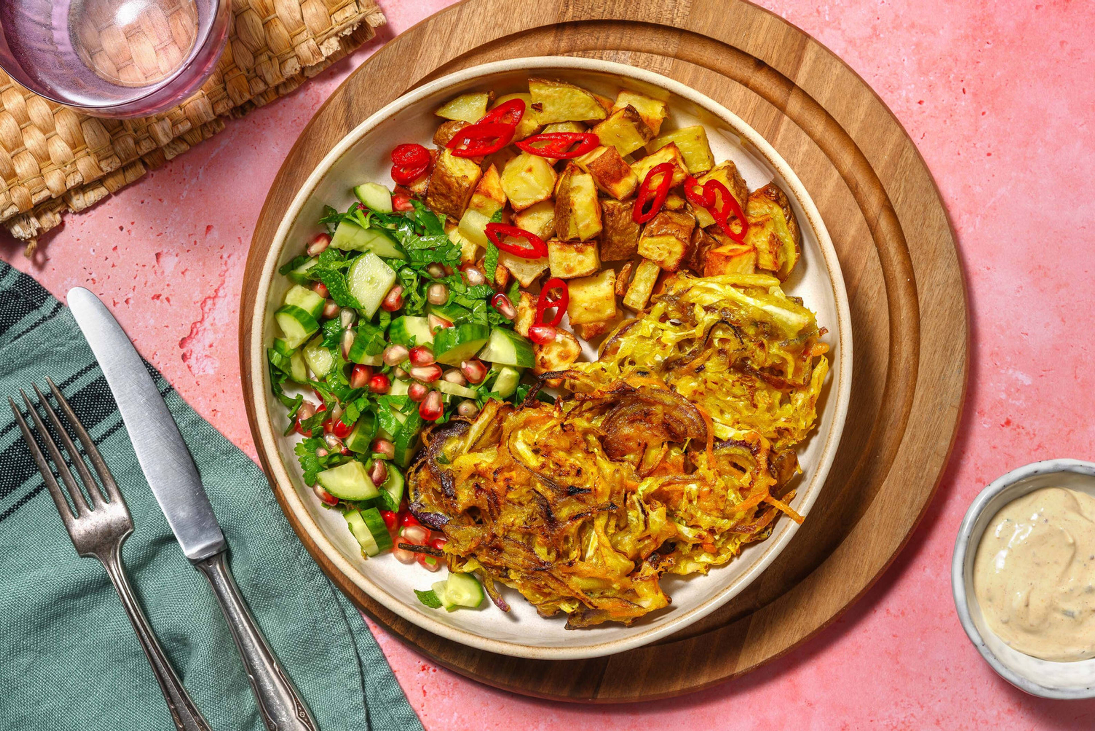 Indisk grøntsags-'bhaji'