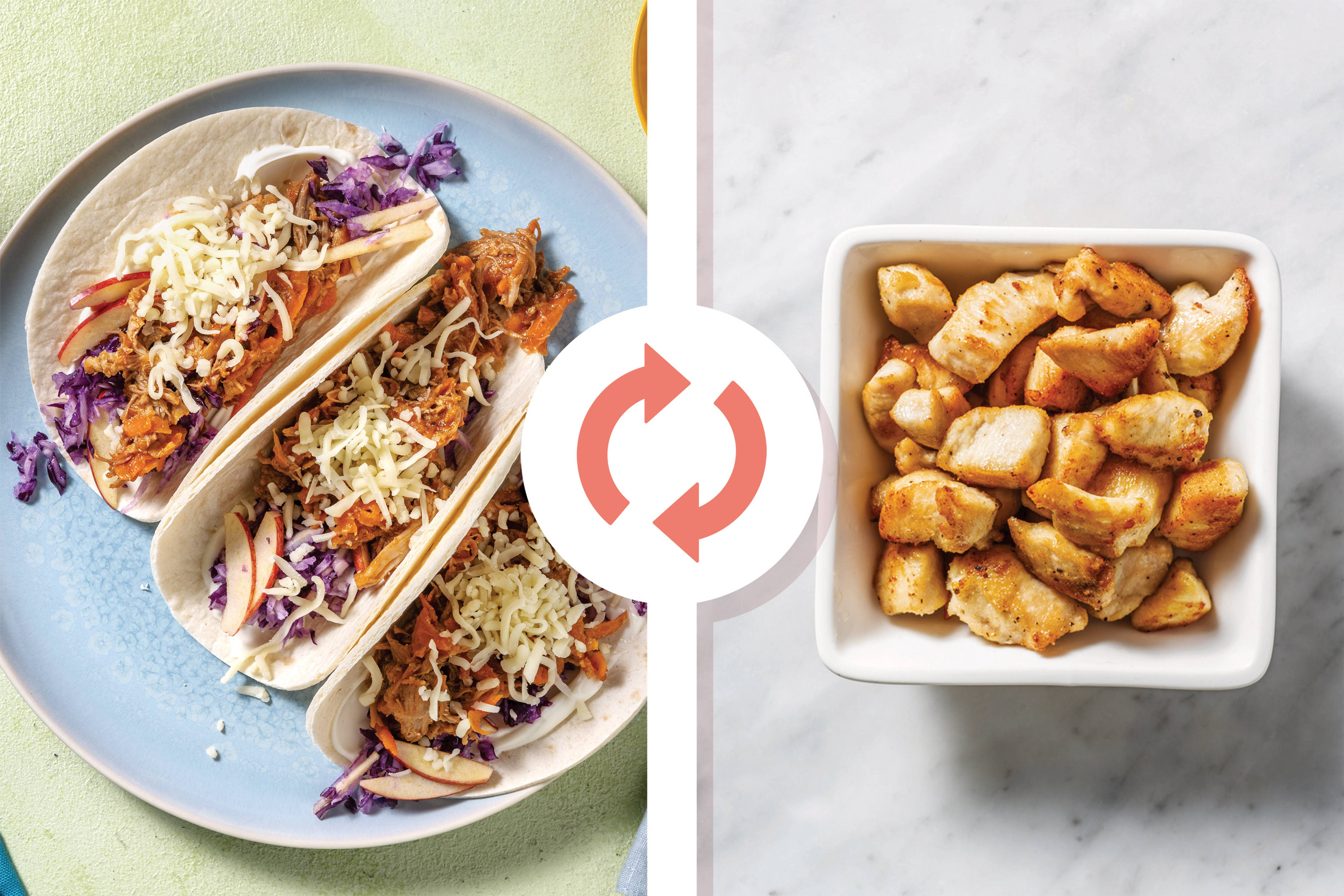 BBQ Chicken & Slaw Tacos