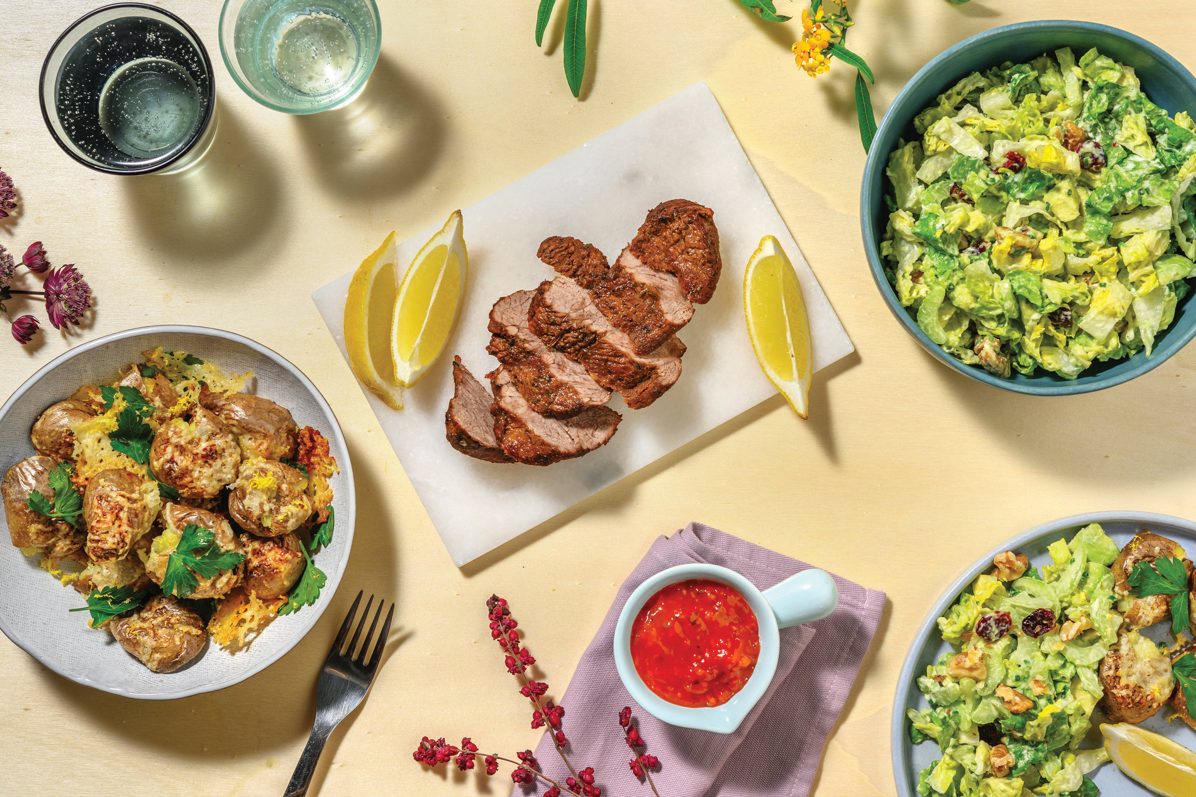 Tender Beef Fillet & Avocado Waldorf Salad