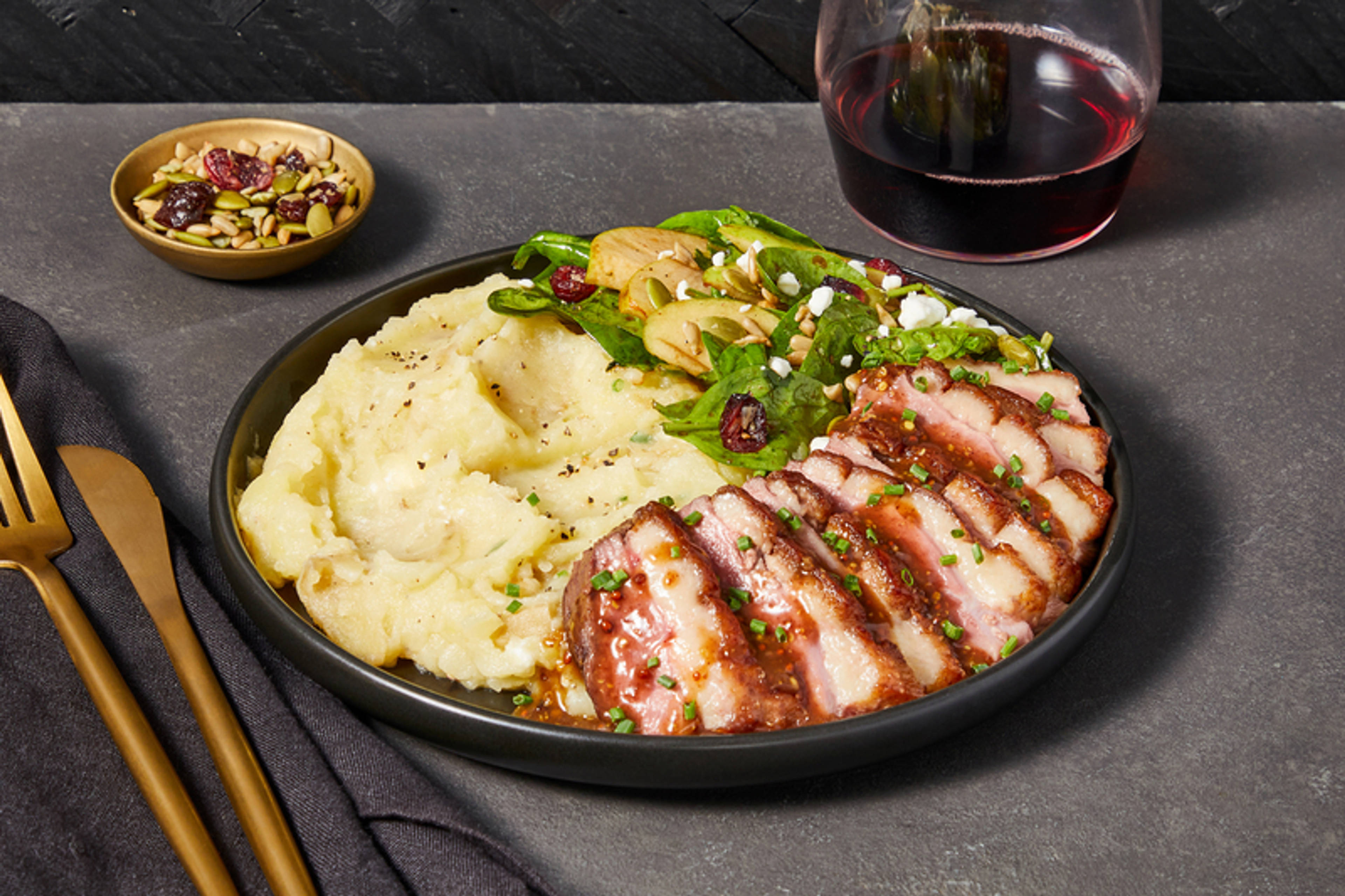 Fig-Mustard Glazed Duck