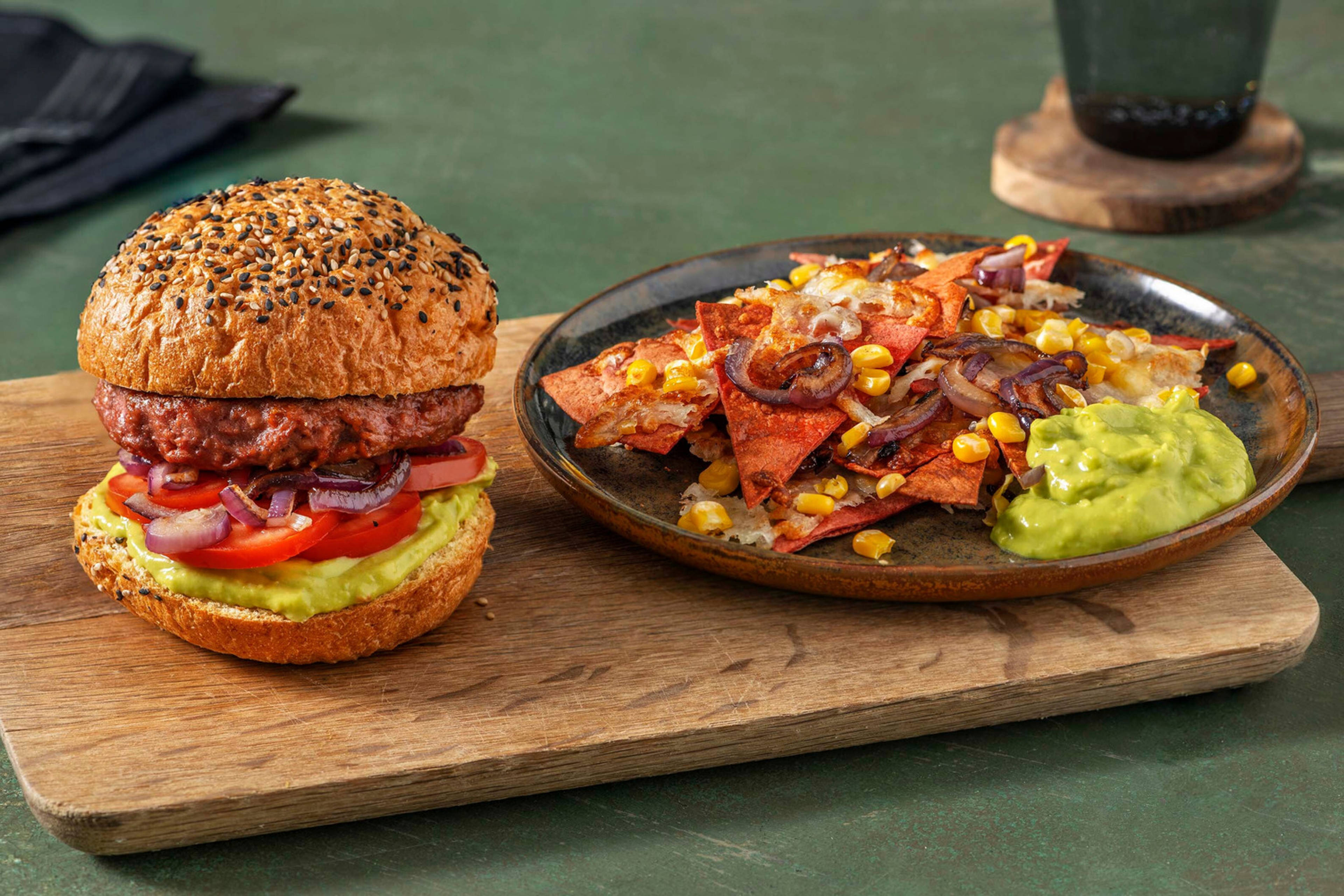 Burger végétarien à la mexicaine