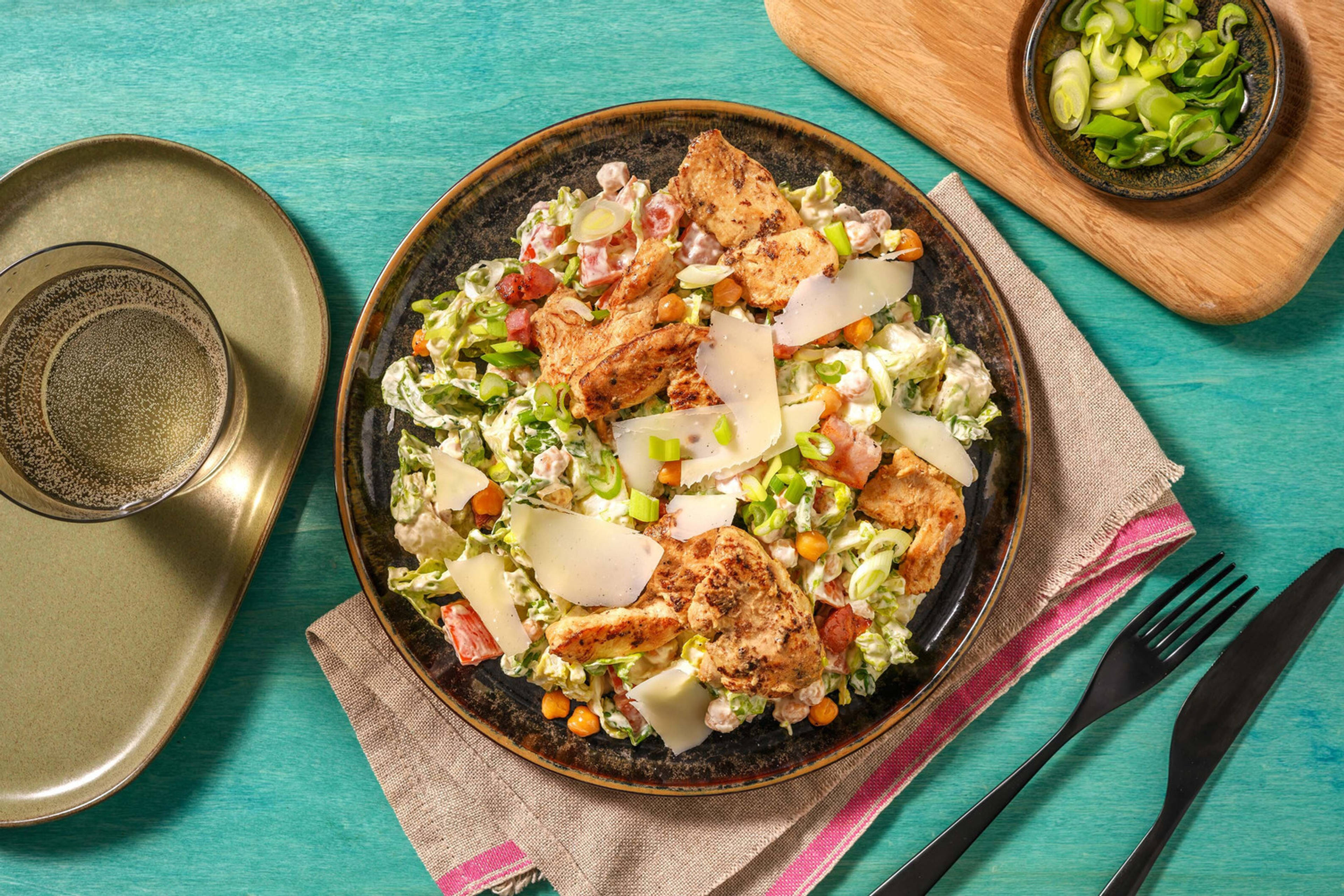 Caesar Salad mit mariniertem Poulet