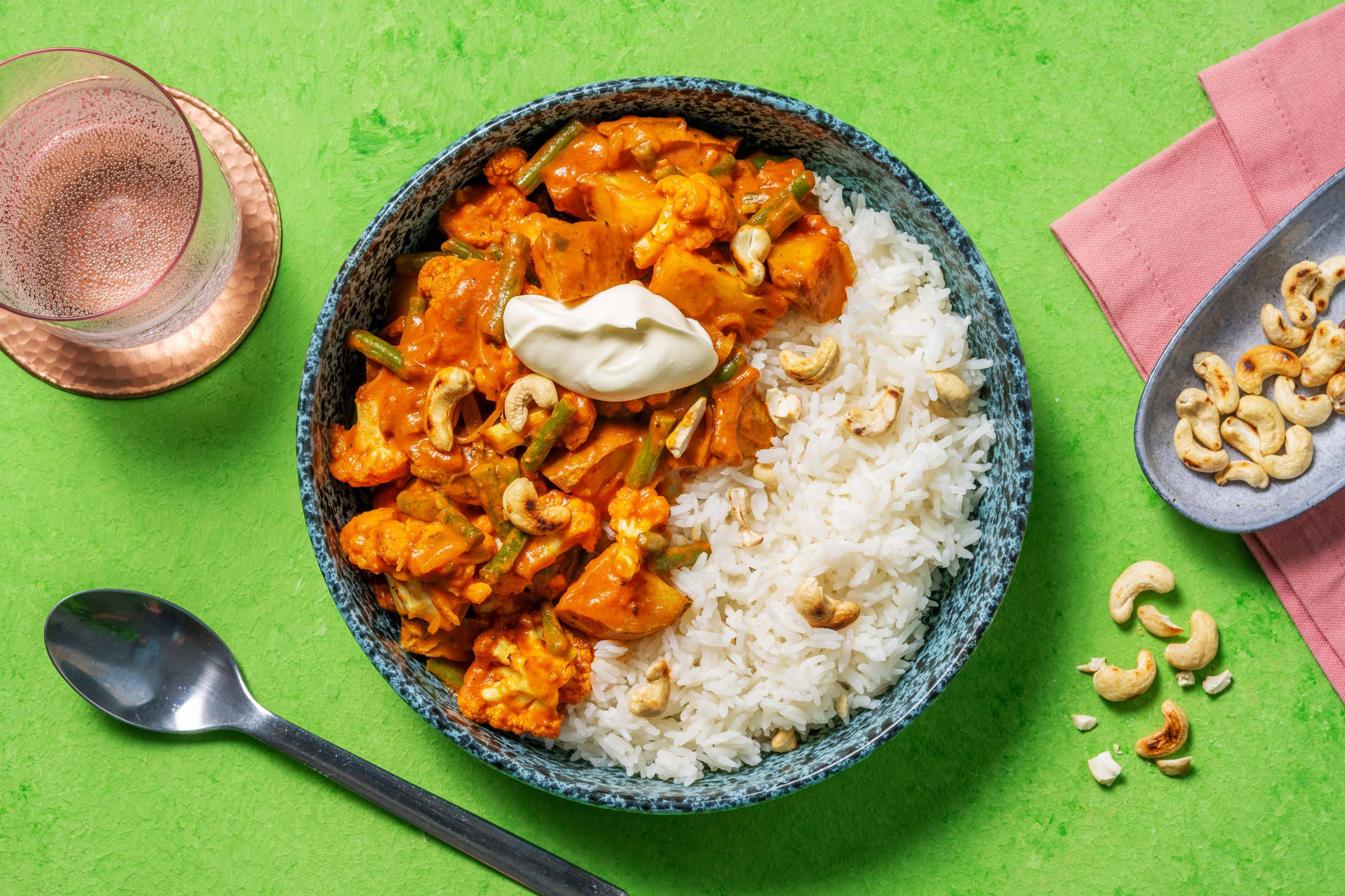 Cauliflower, Potato and Green Bean Curry