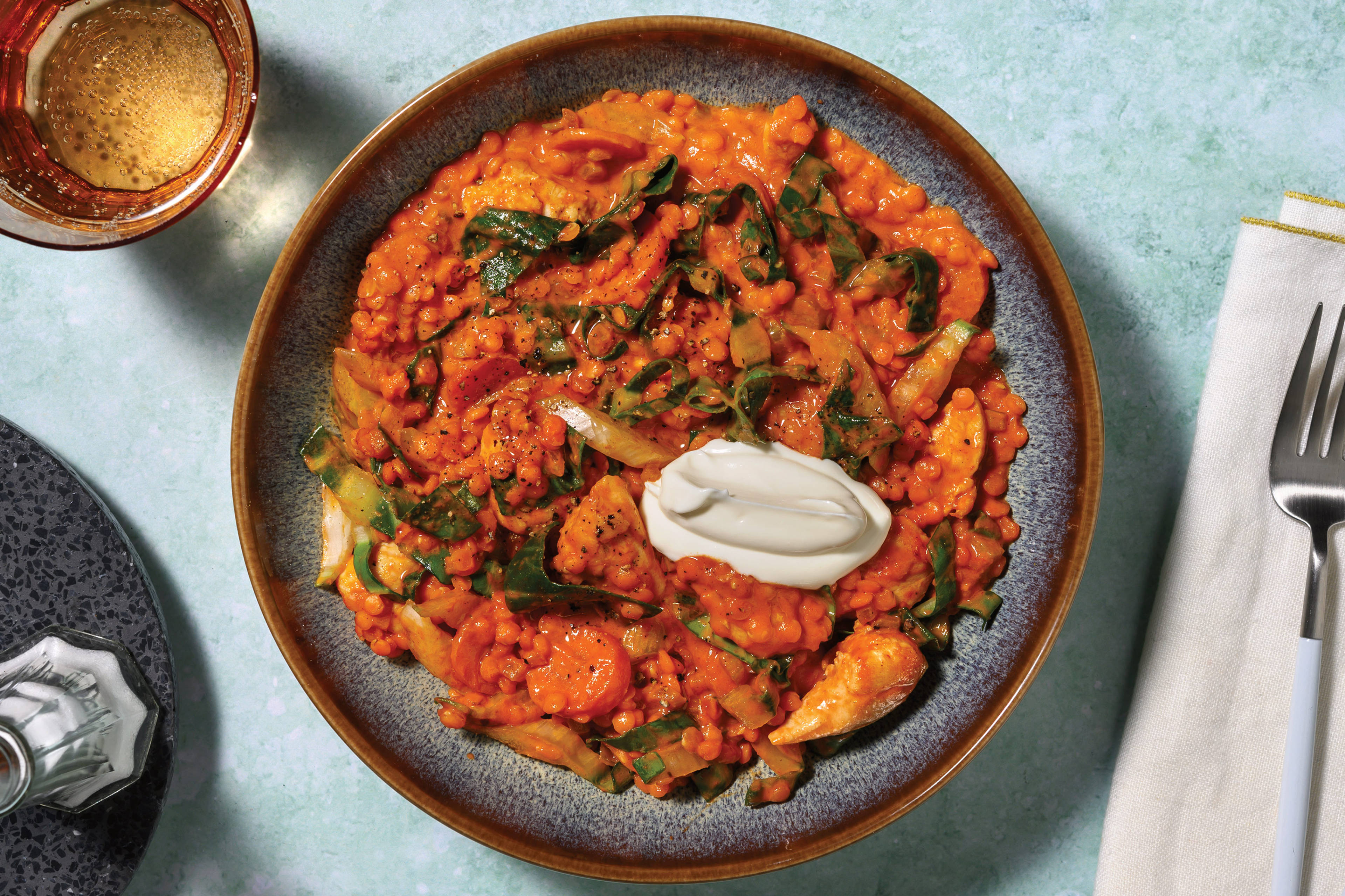 Cheat's Baked Chicken & Red Lentil Dhal
