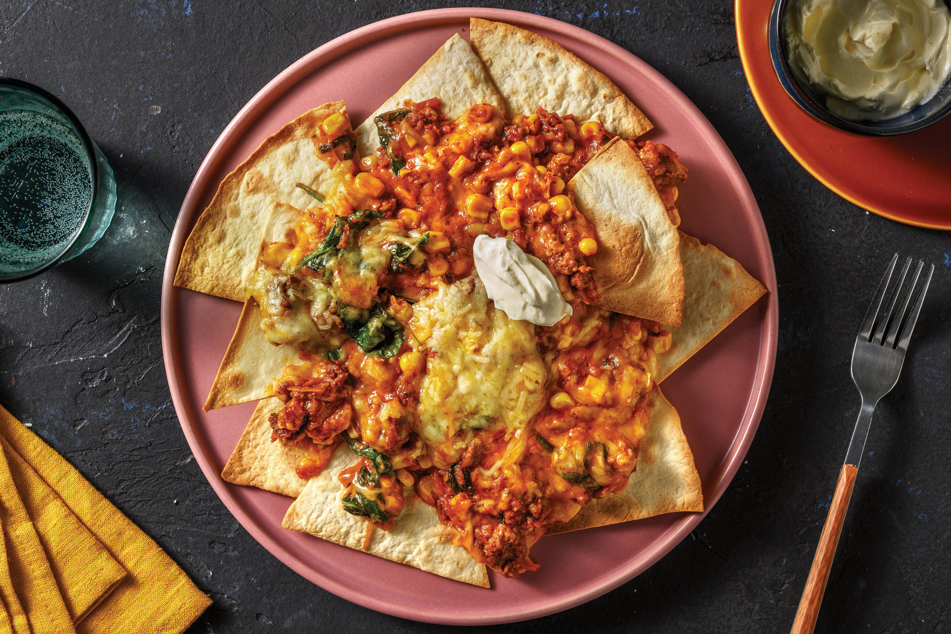 Tex-Mex Cheesy Beef Nachos