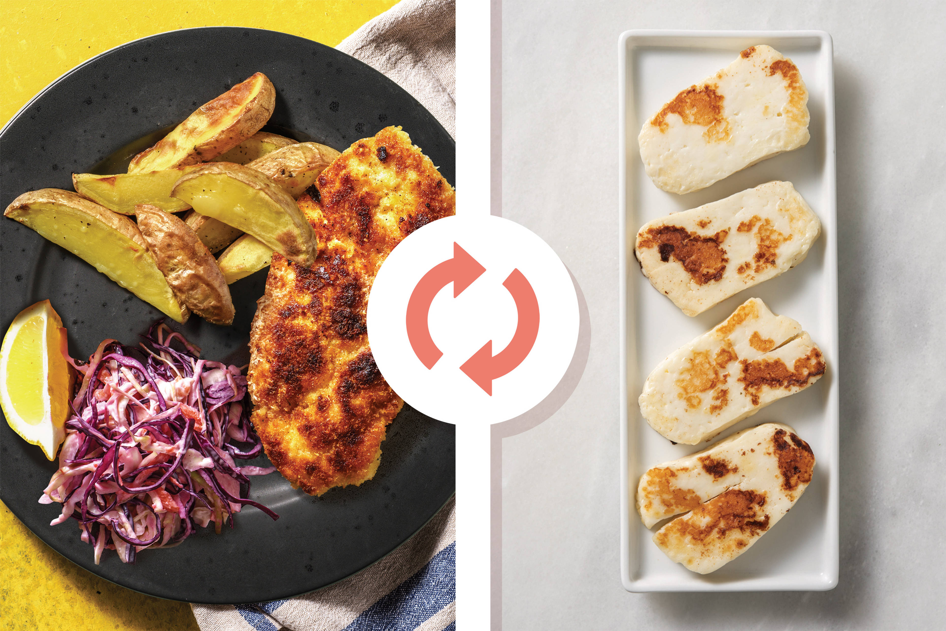American-Style Haloumi Schnitzels
