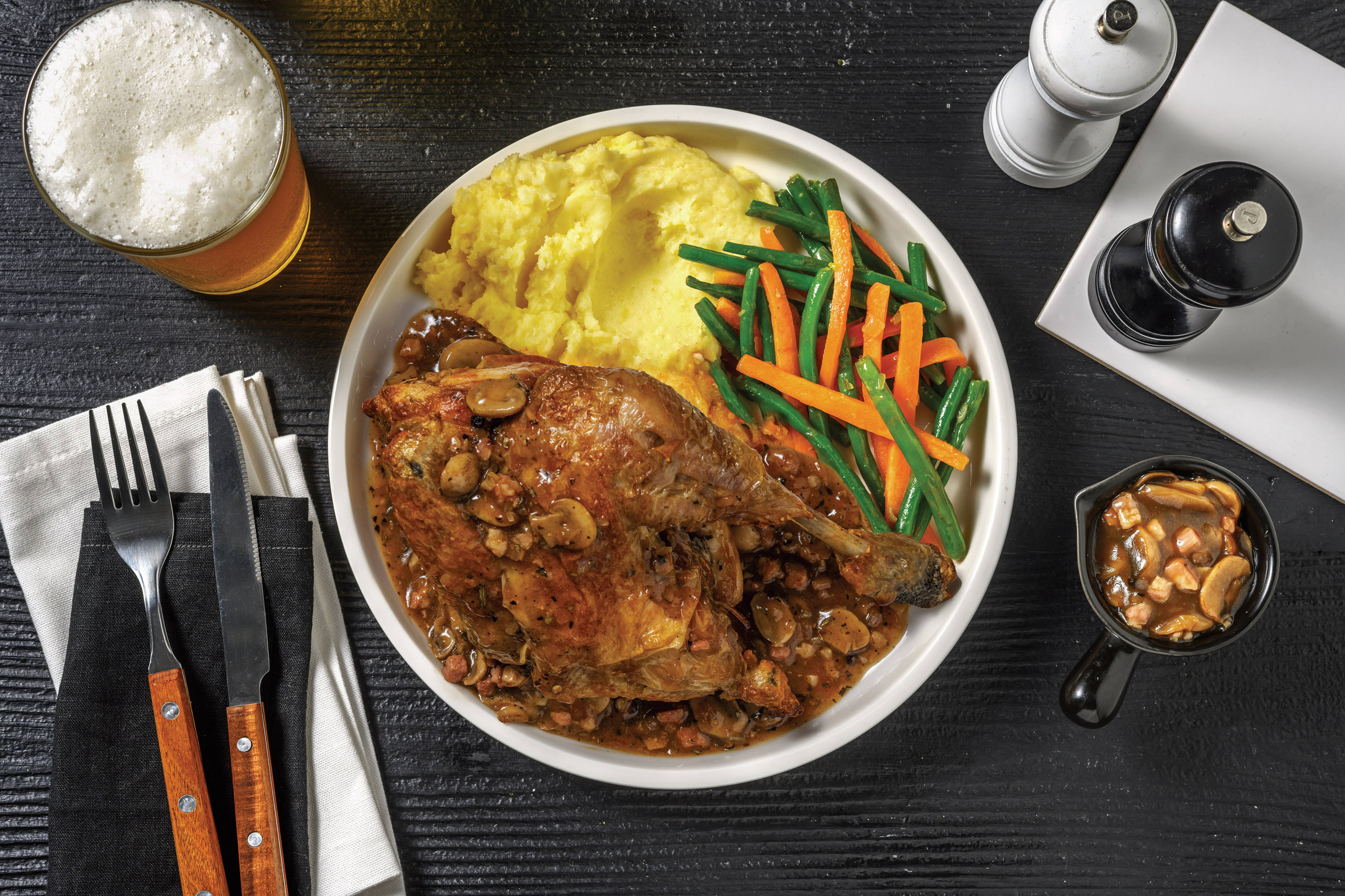 Coq Au Vin-Style Chicken