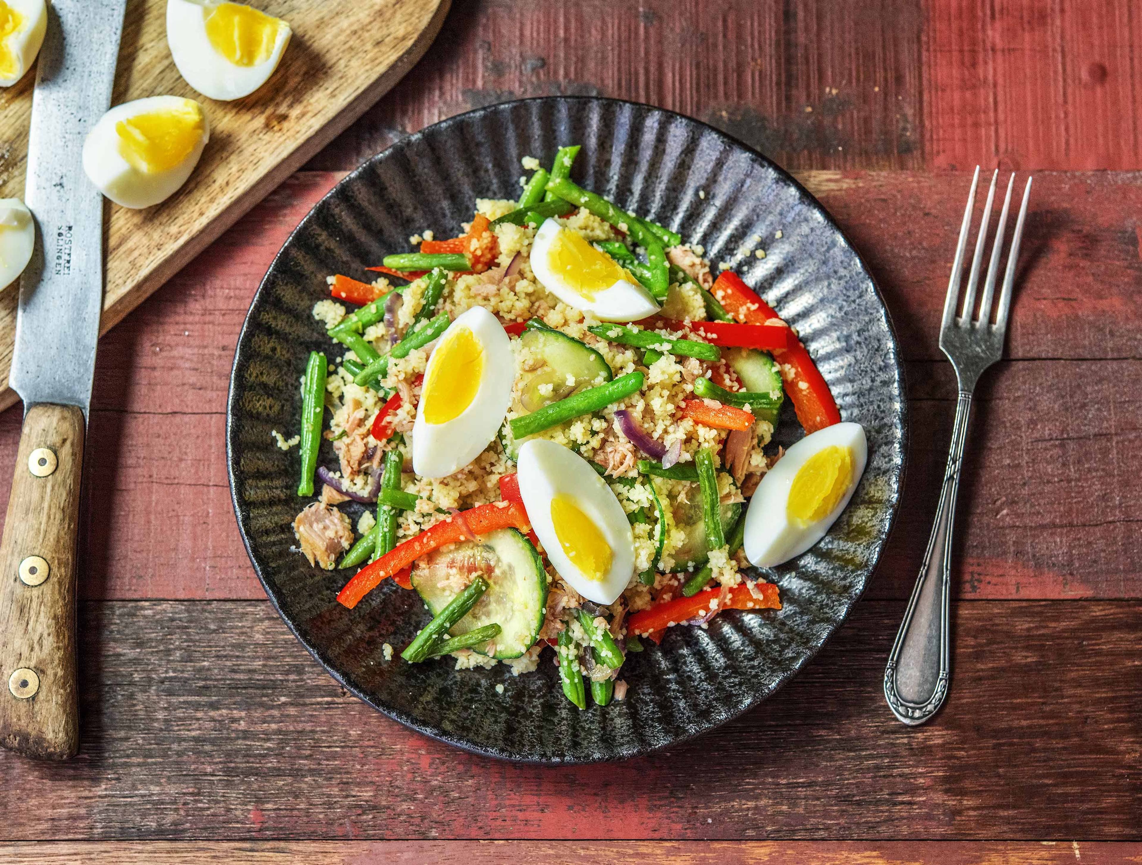 Couscous niçoise met een twist