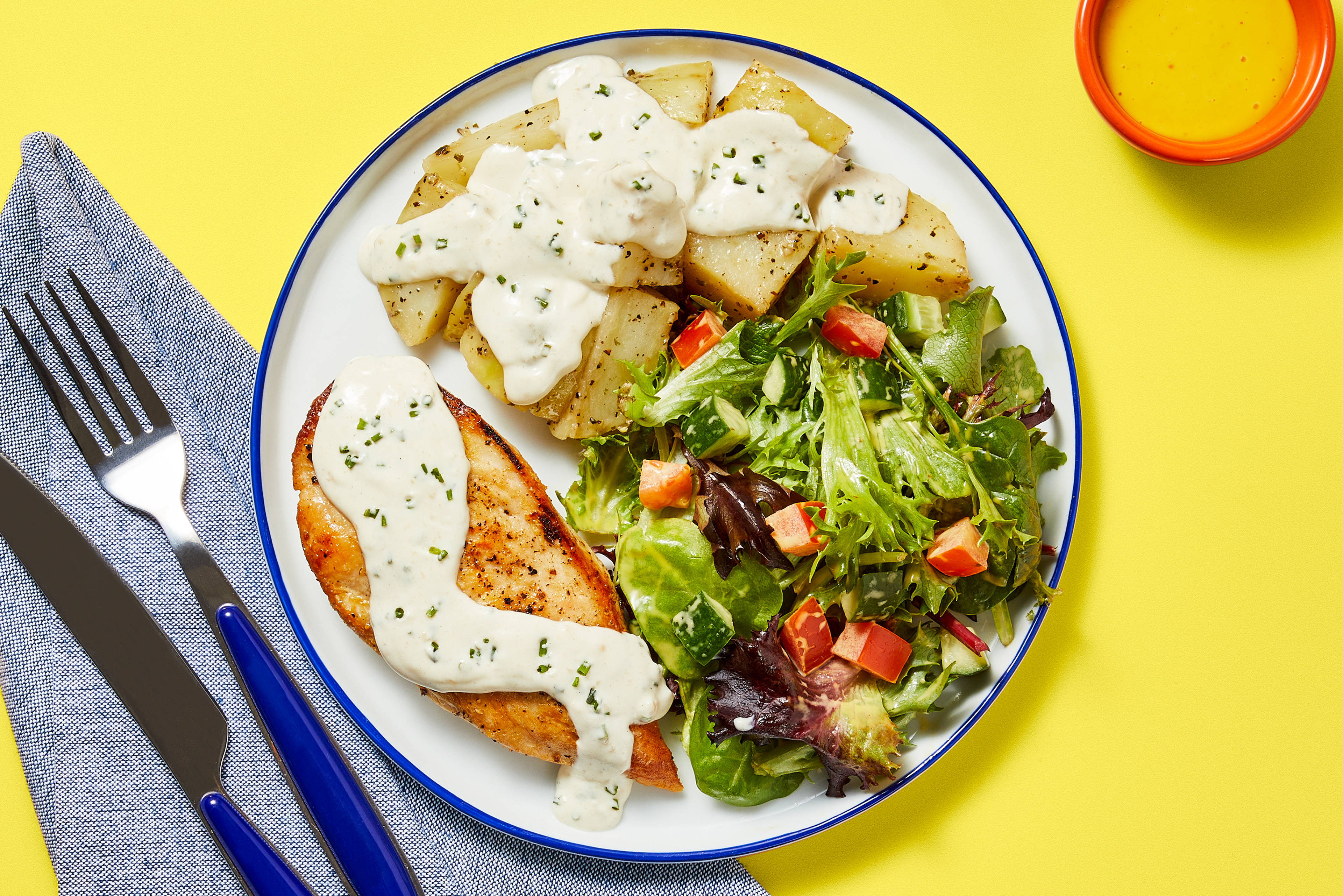 Parmesan Chive Chicken & Potatoes