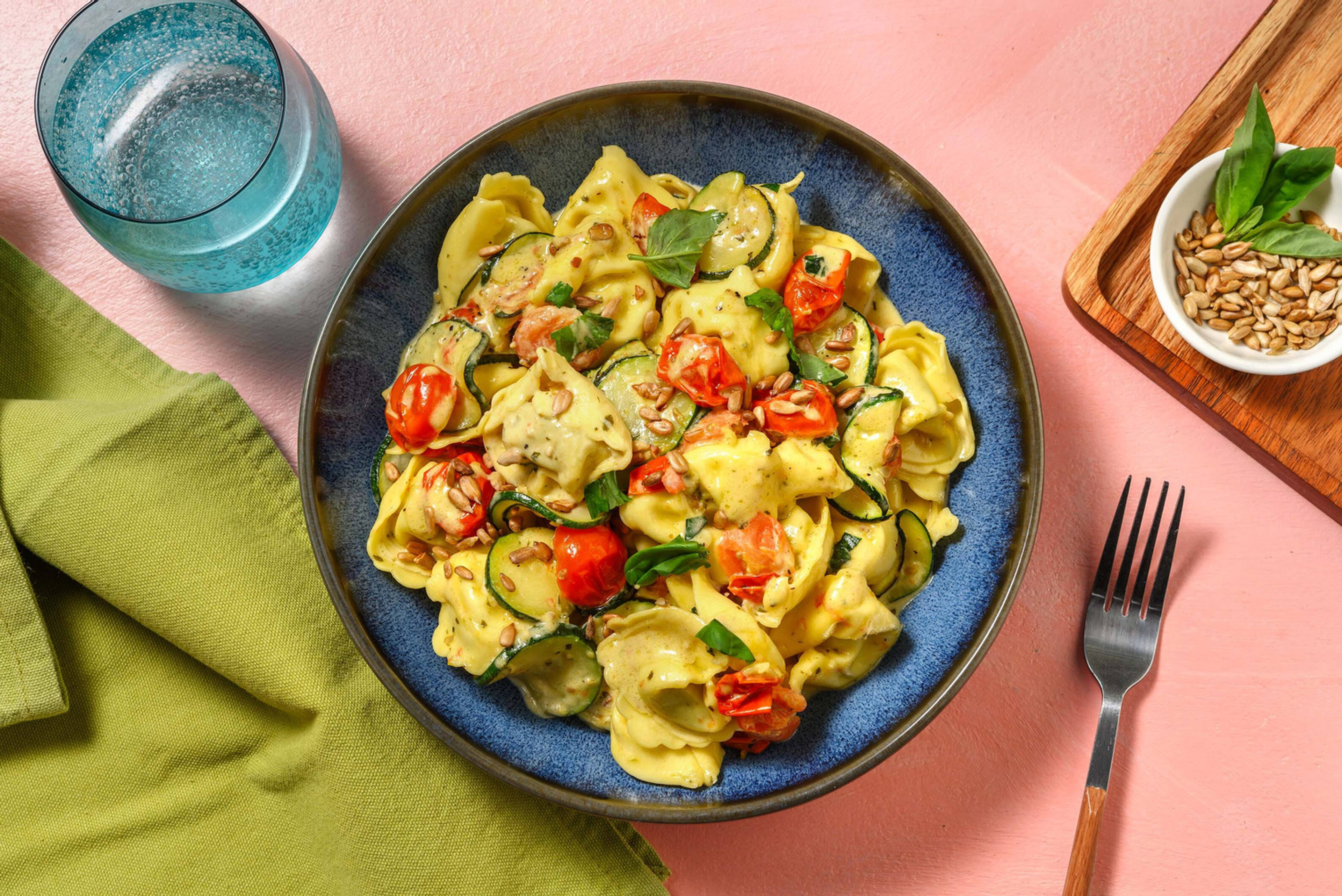Cremige Tortellini mit Spinat-Ricotta-Füllung