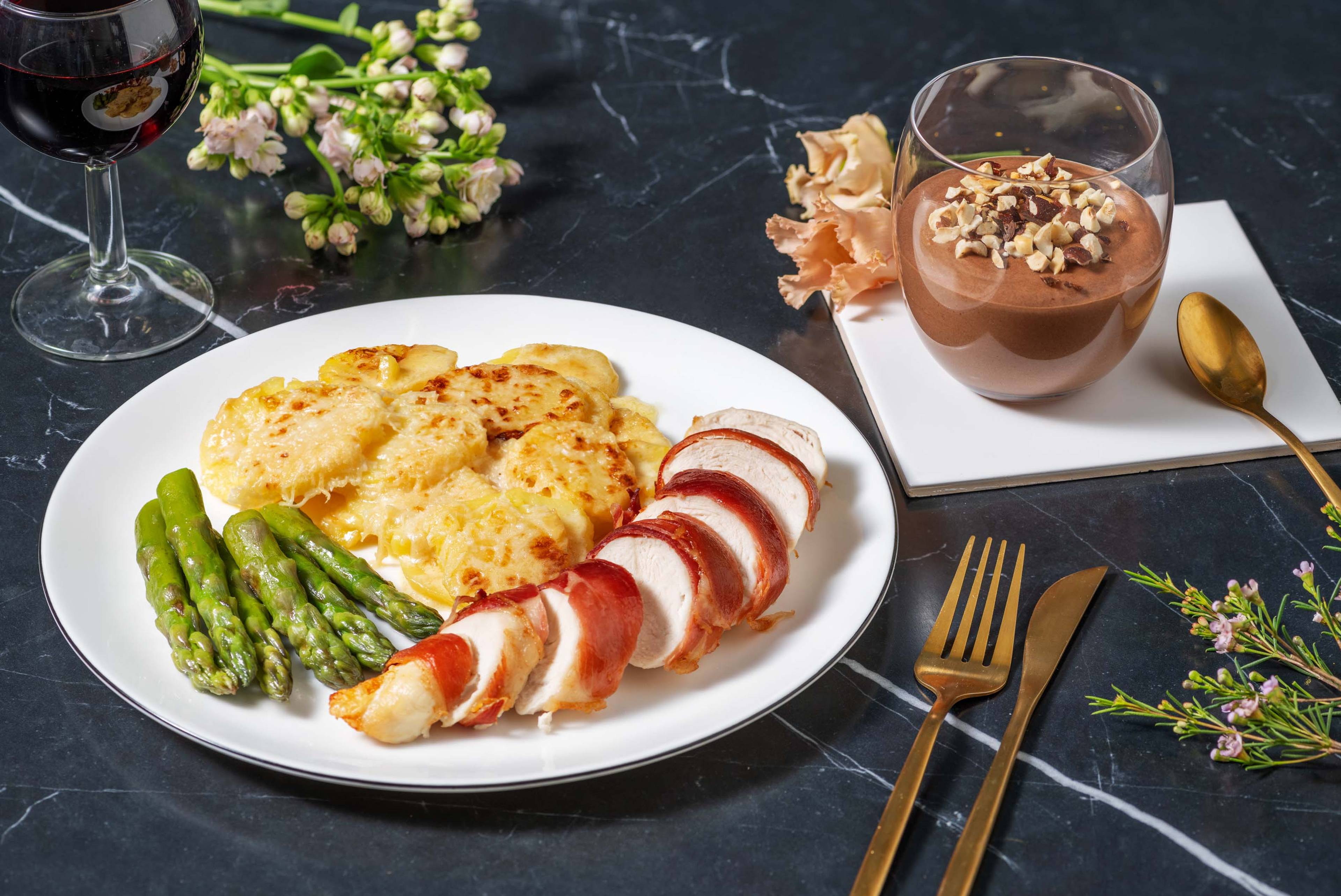Date Night Serrano Ham Wrapped Chicken Breast