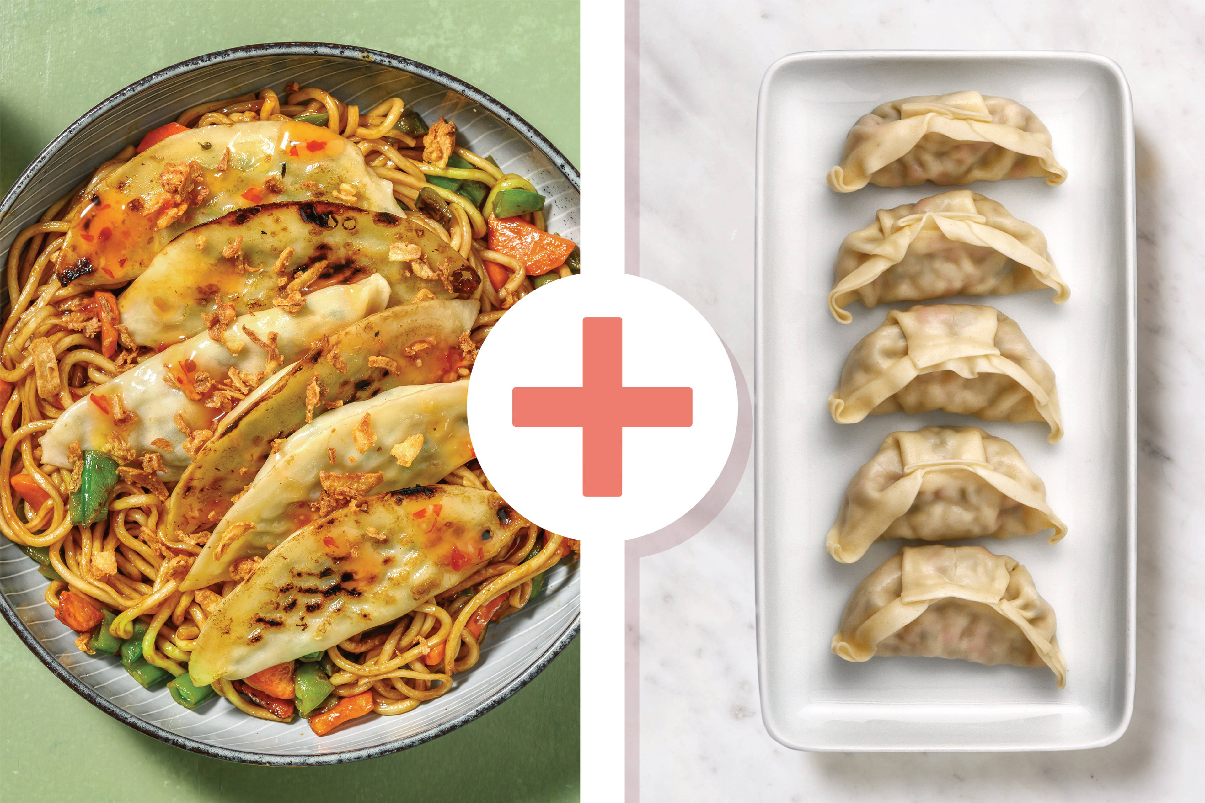 Double Prawn Wontons & Hoisin Veggie Noodles
