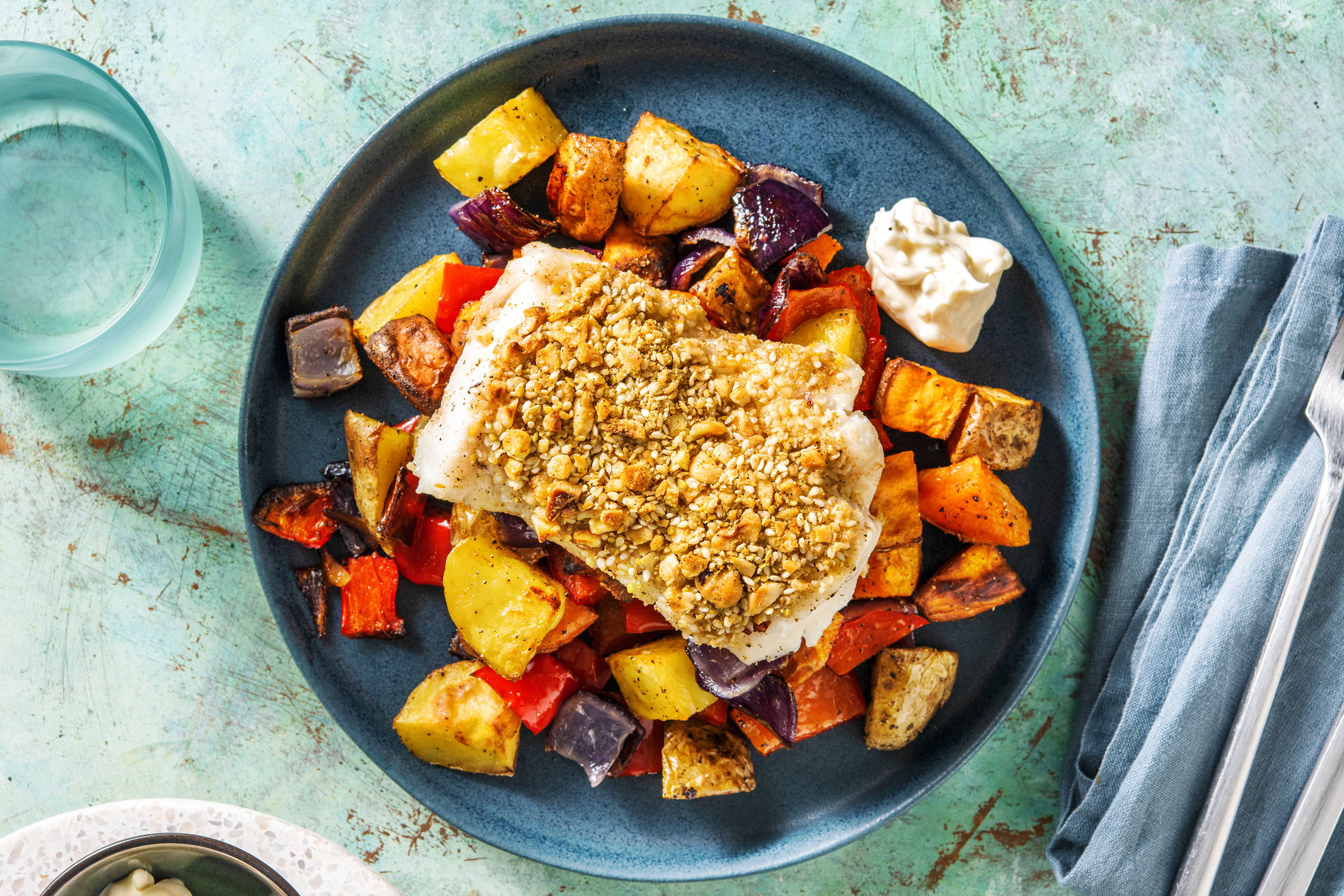 Dukkah Crusted Cod