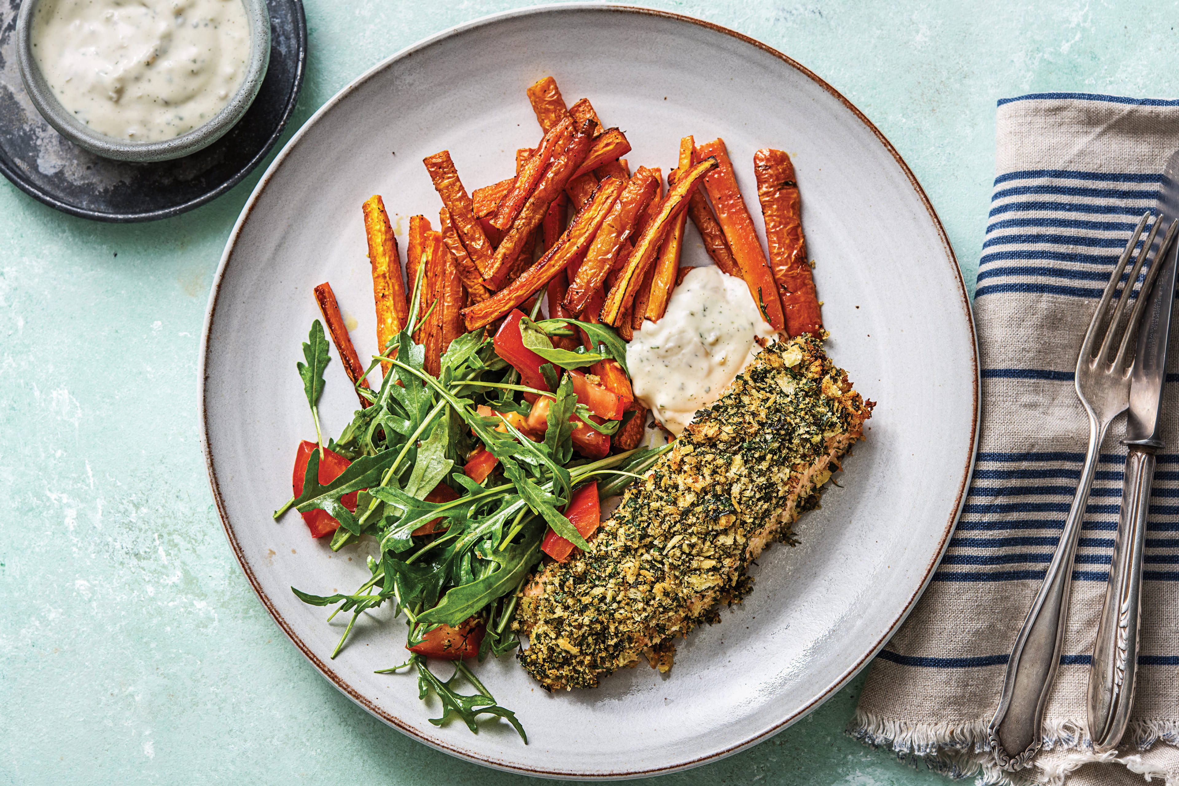 Dukkah & Dill-Crusted Salmon