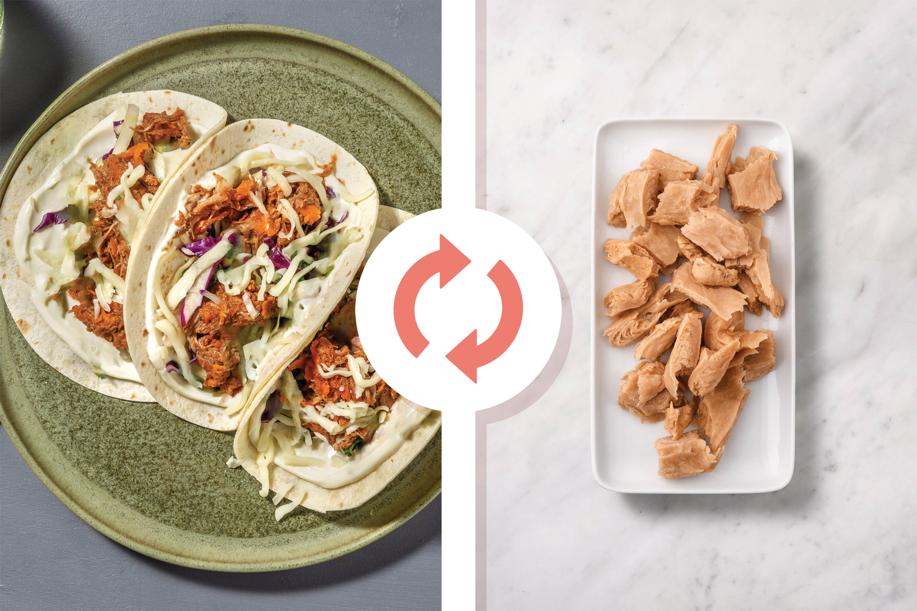 Easy BBQ Pulled Chicken & Slaw Tacos