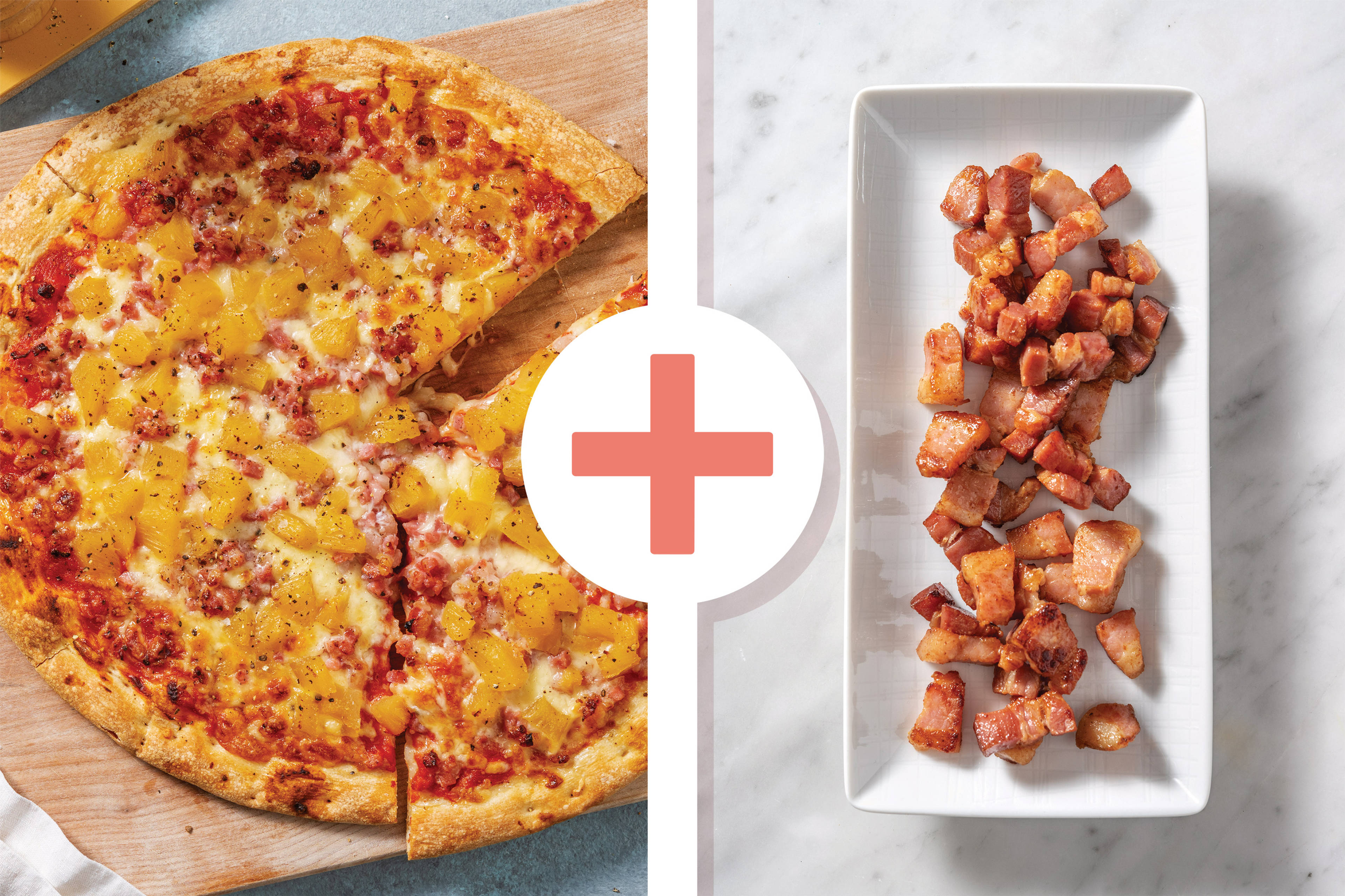 Easy Hawaiian-Style Double Bacon Flatbread Pizza