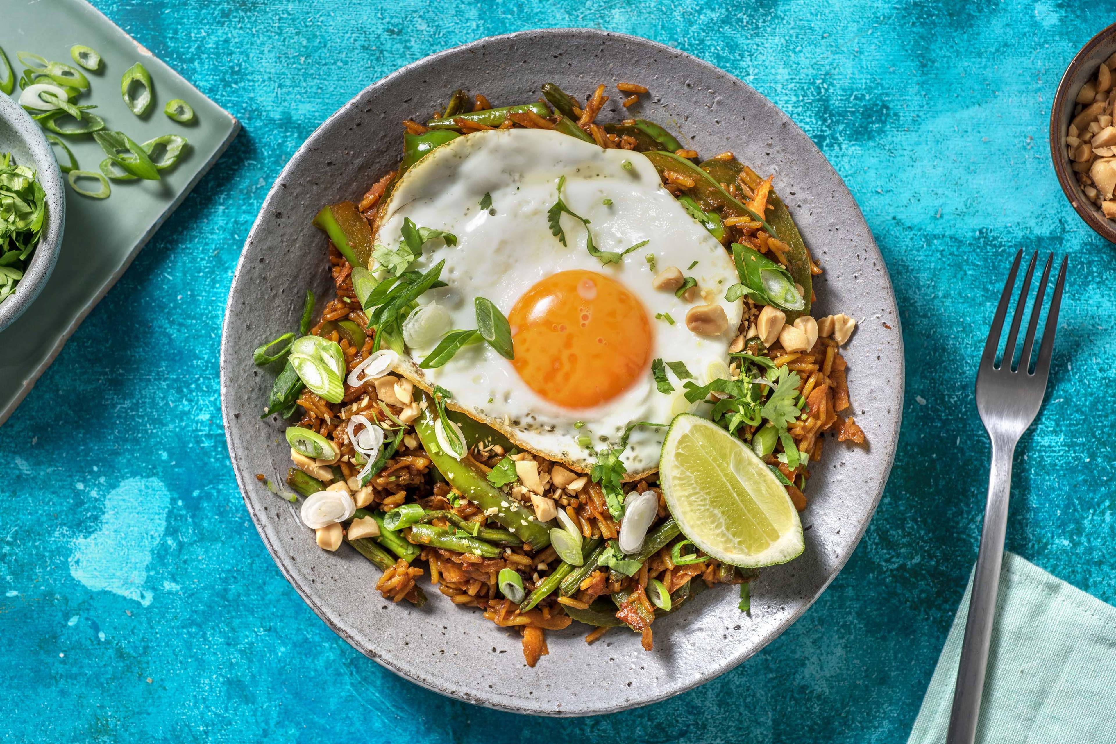 Fried Egg and Spicy Rice