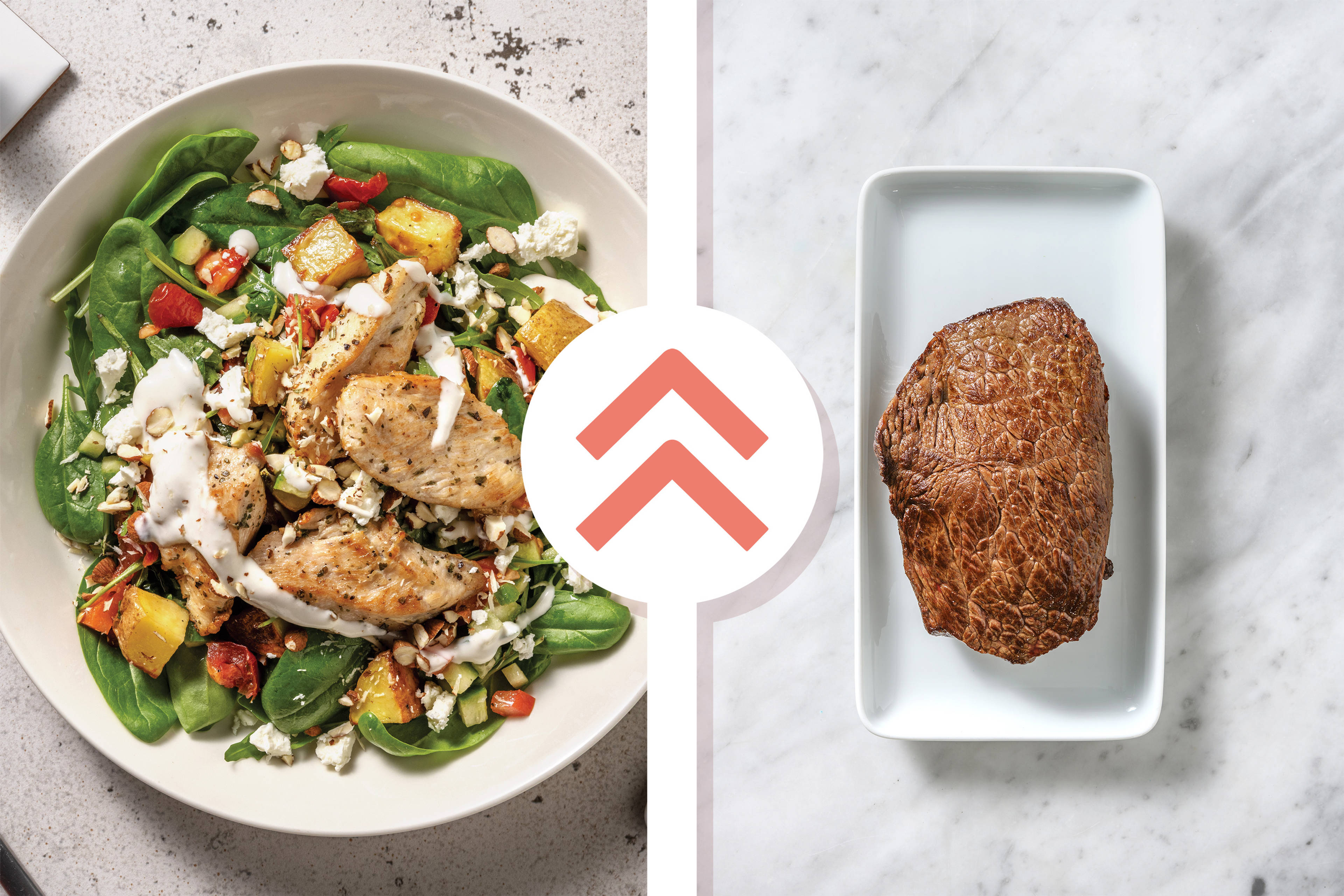 Greek-Style Steak & Semi-Dried Tomato Salad