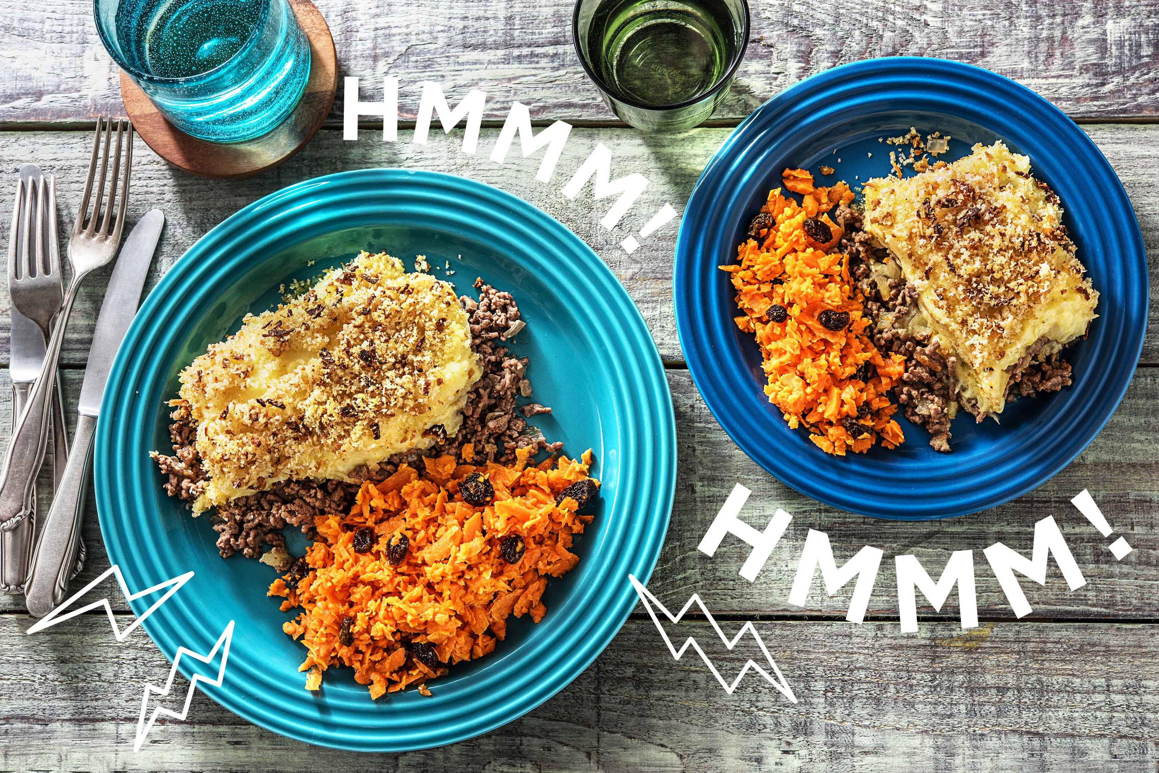 Himmel und Erde mit Hackfleisch