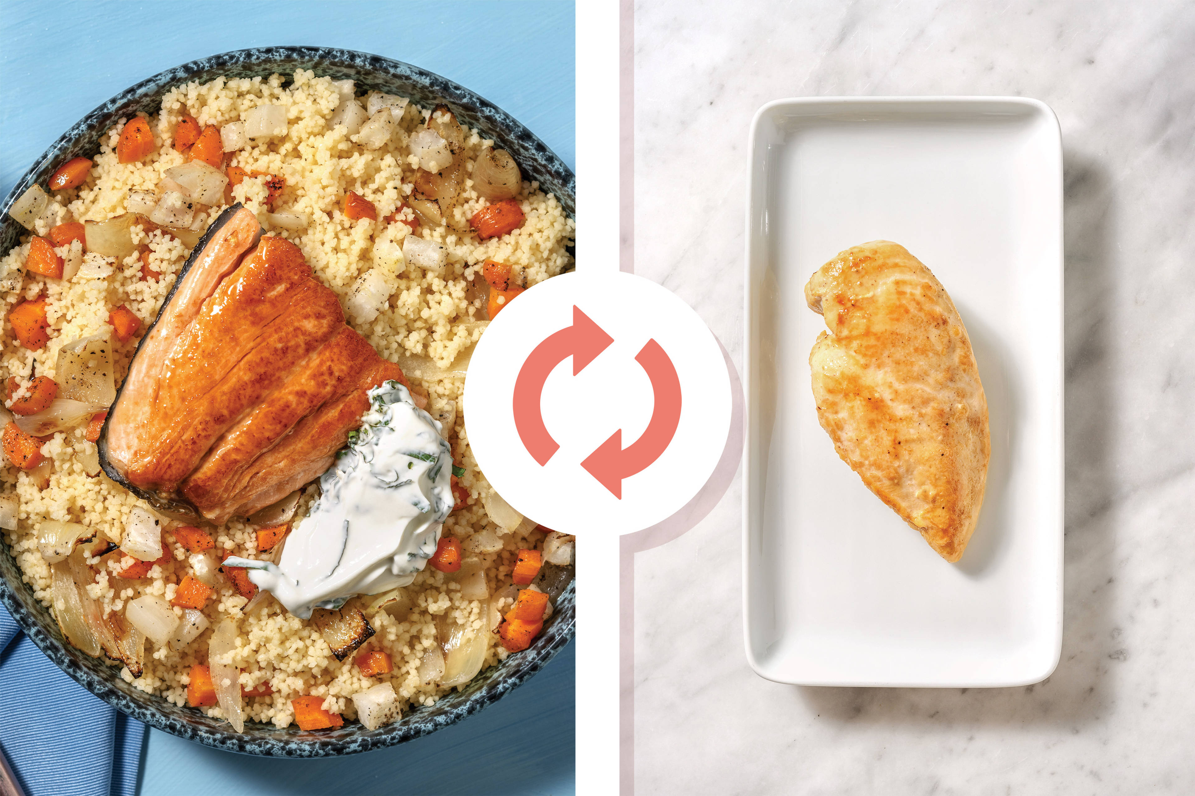 Honey-Glazed Chicken & Roast Veggie Couscous