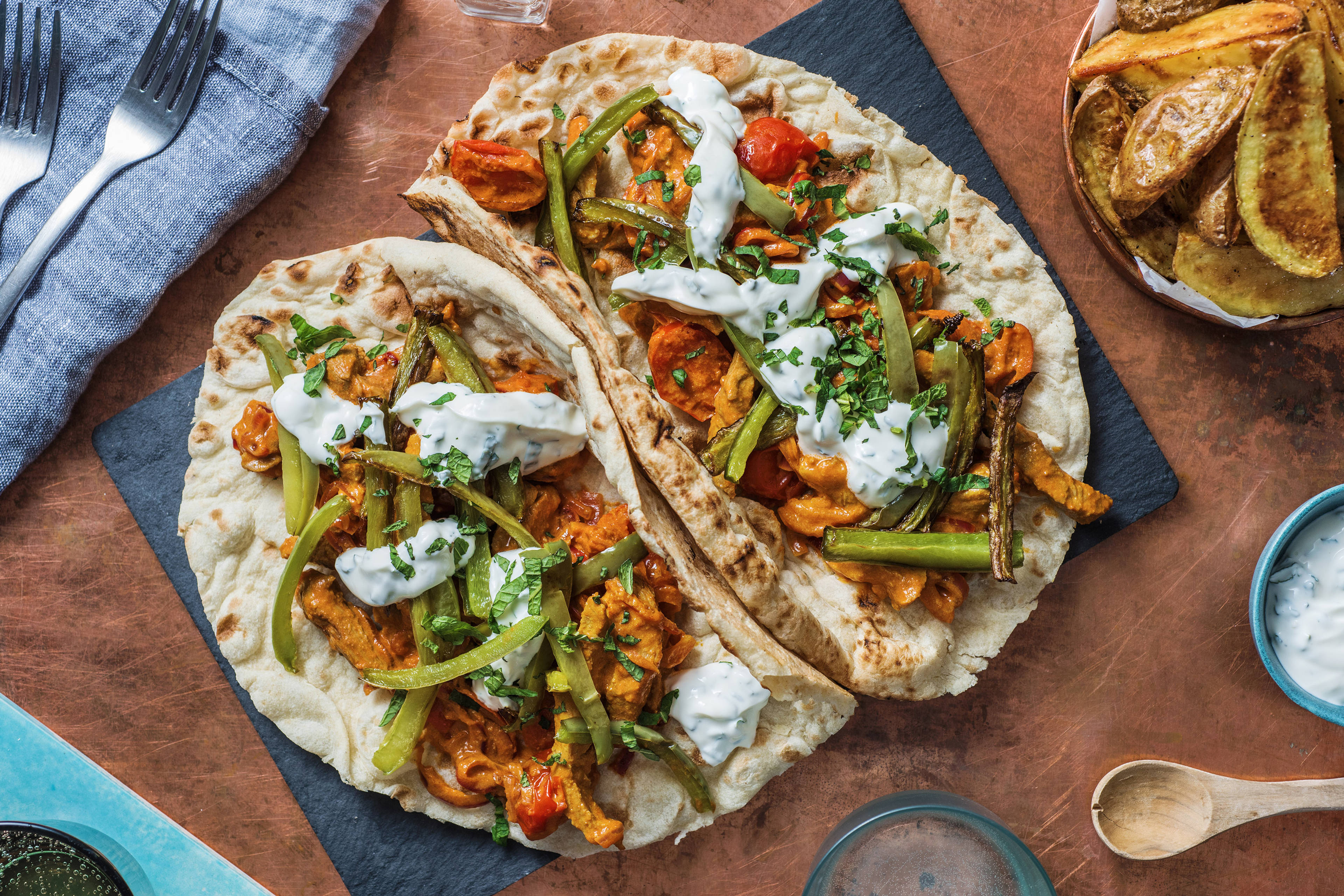 Indian Spiced Lamb Naan