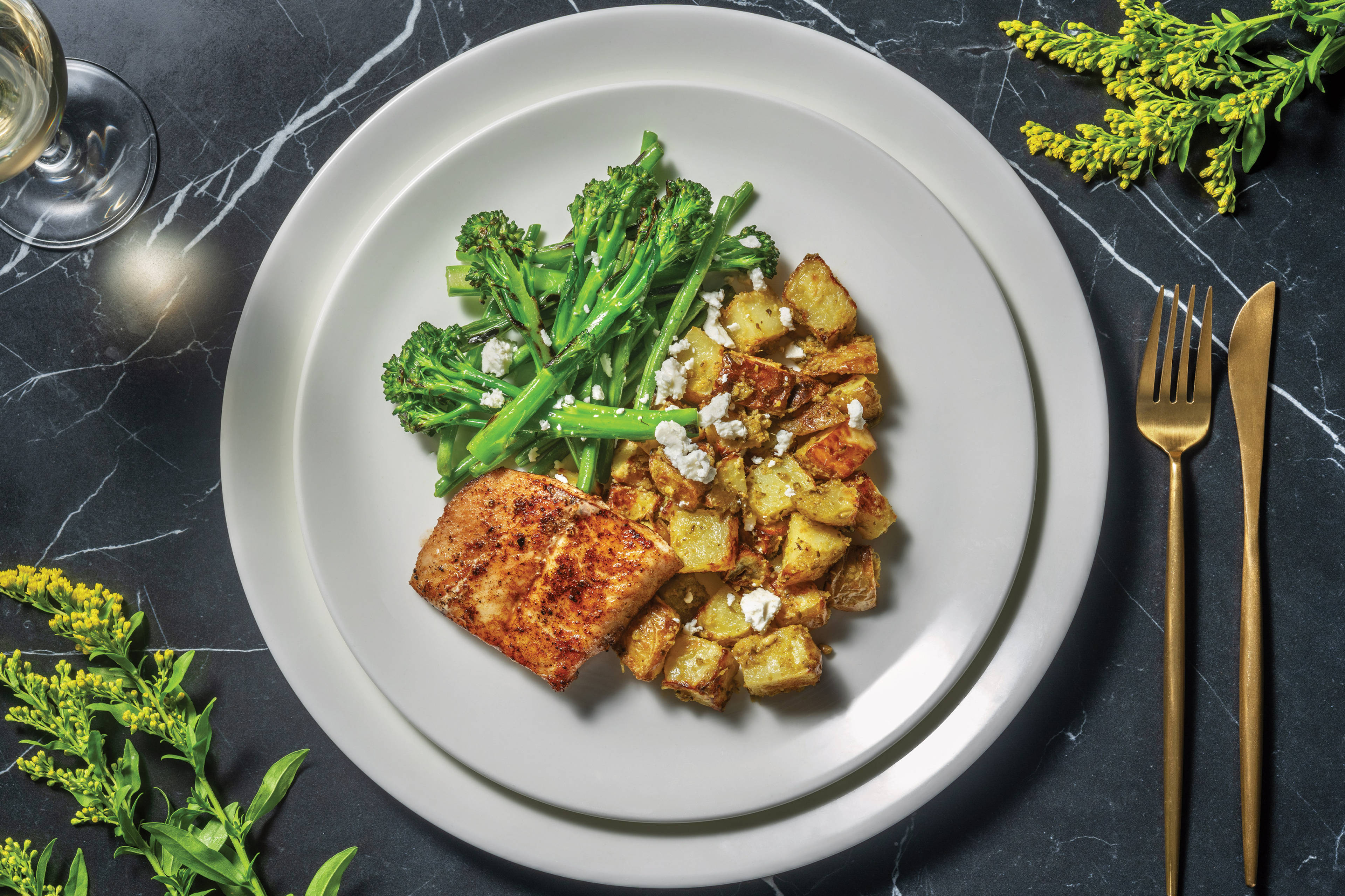 John Dory Fish & Basil Pesto Potatoes