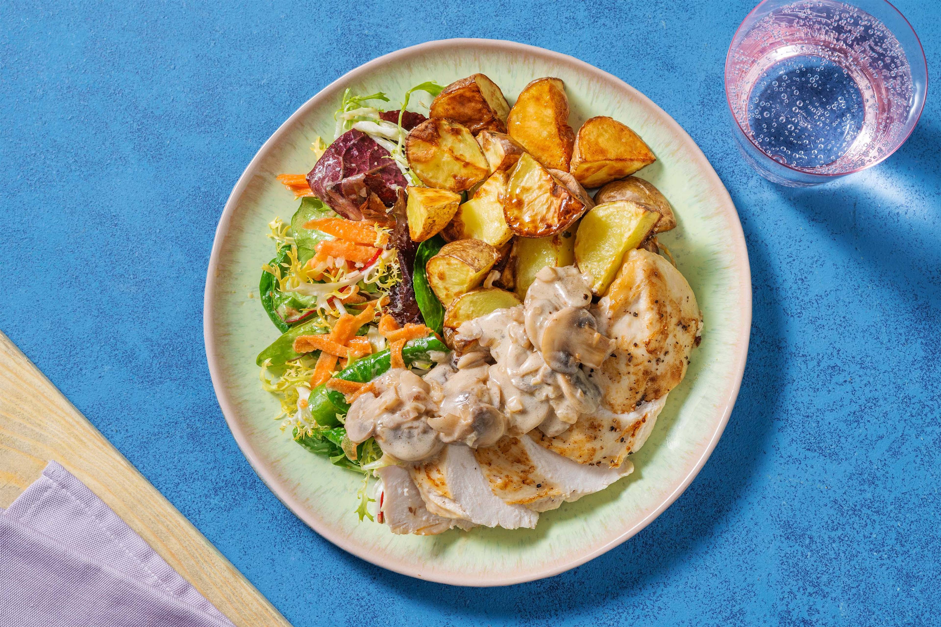 Chicken Breast in Creamy Mushroom Sauce