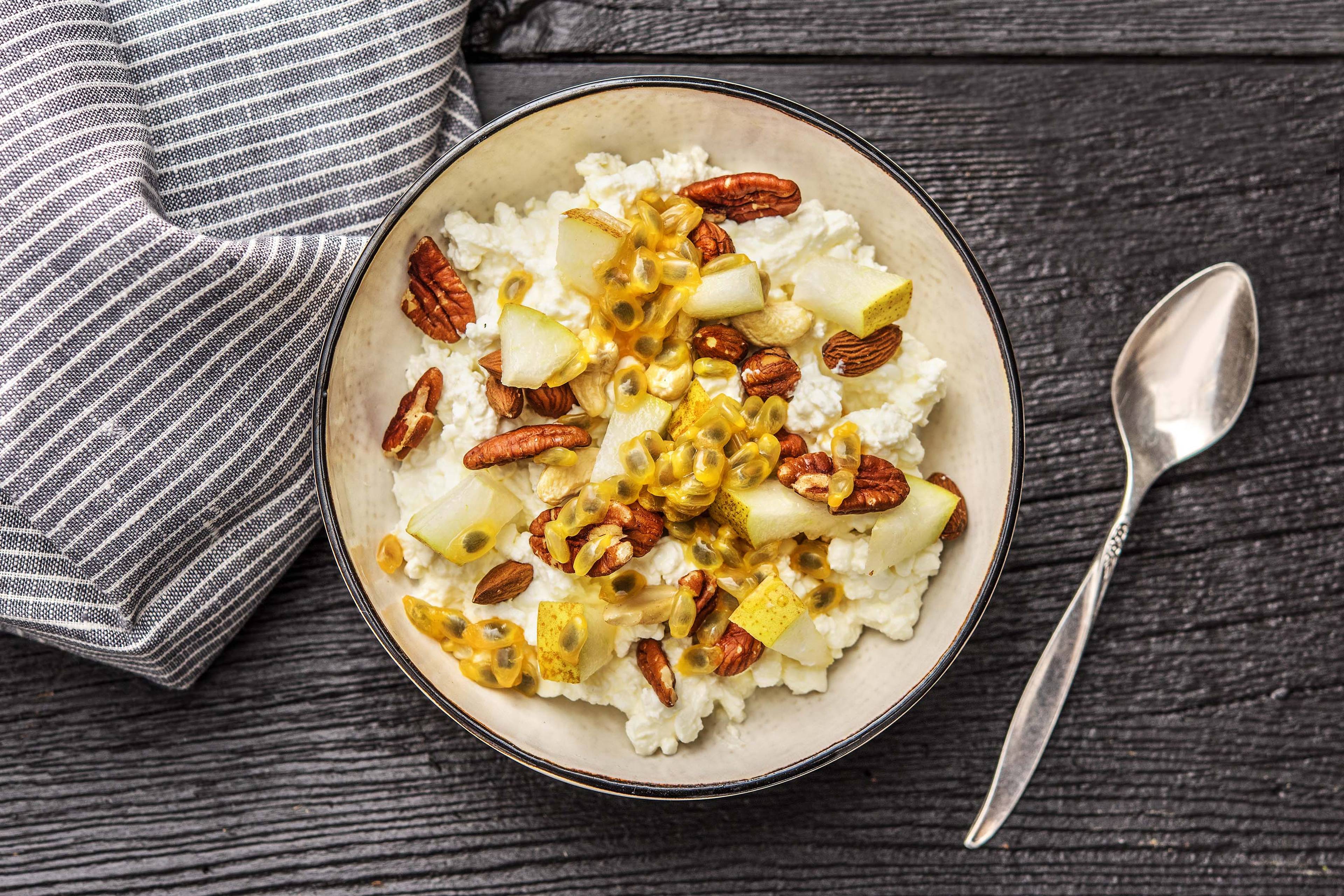 Fromage blanc au fruit de la passion
