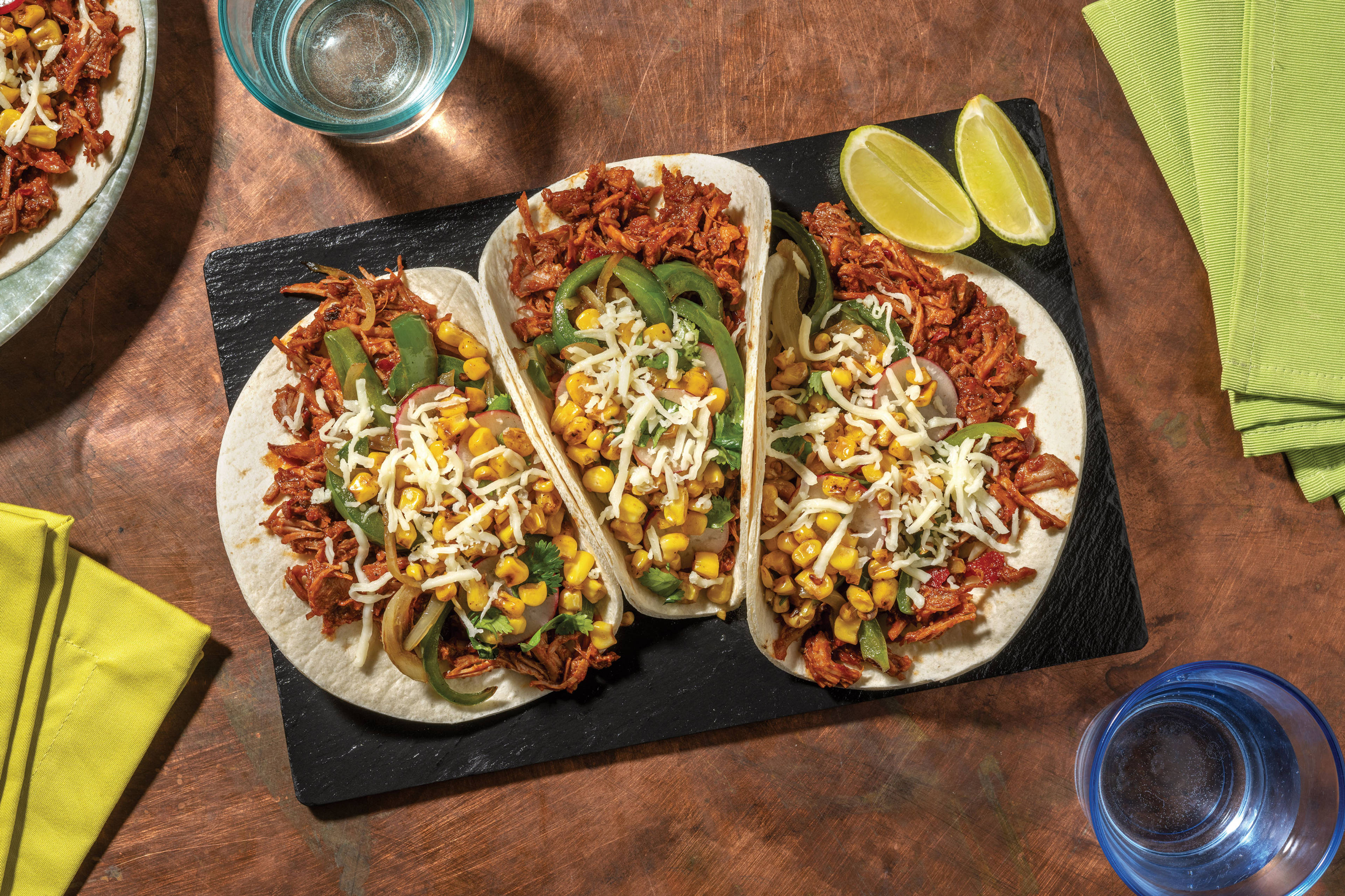 Loaded Birria-Style Beef Brisket Tacos