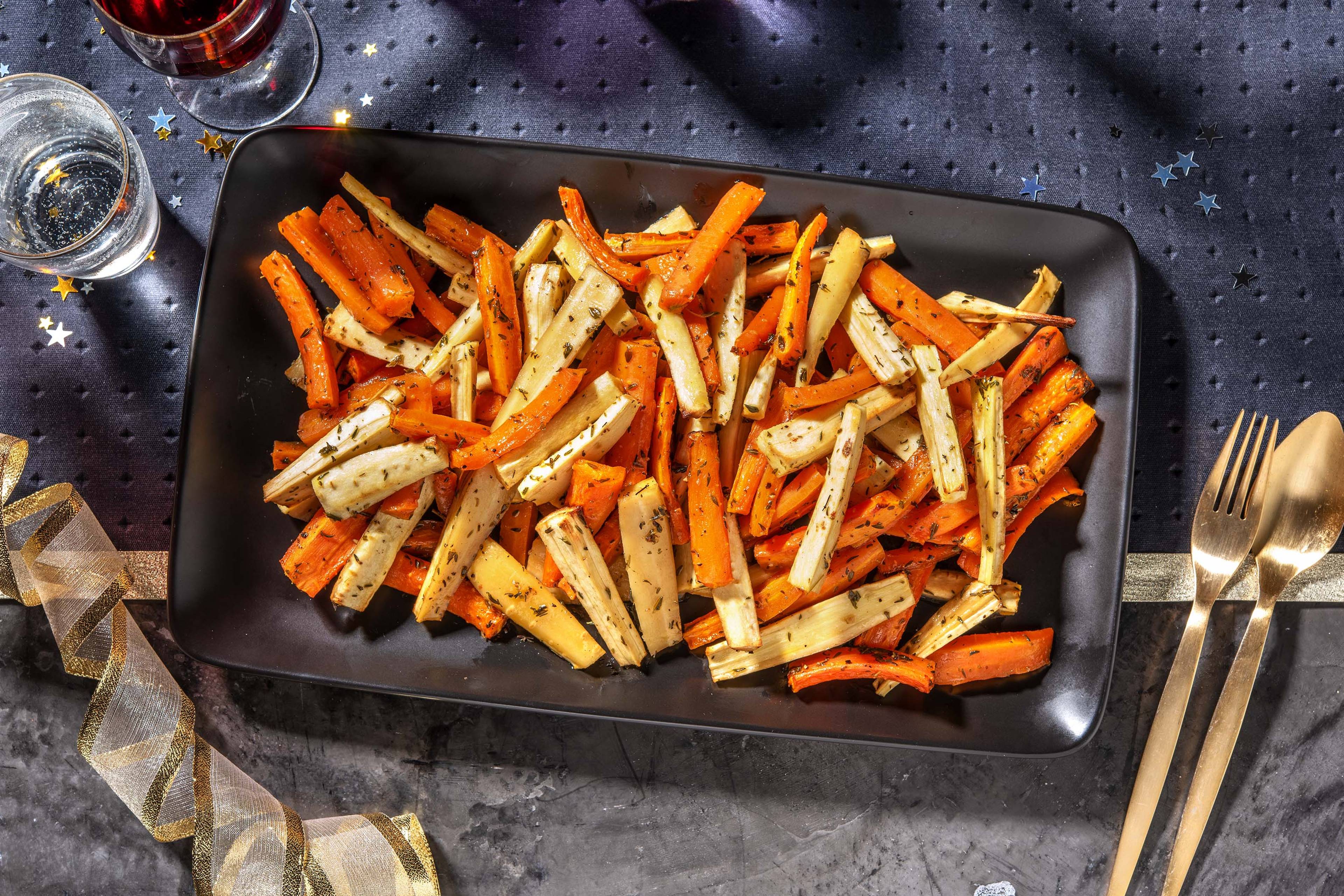 Honey and Thyme Root Veg