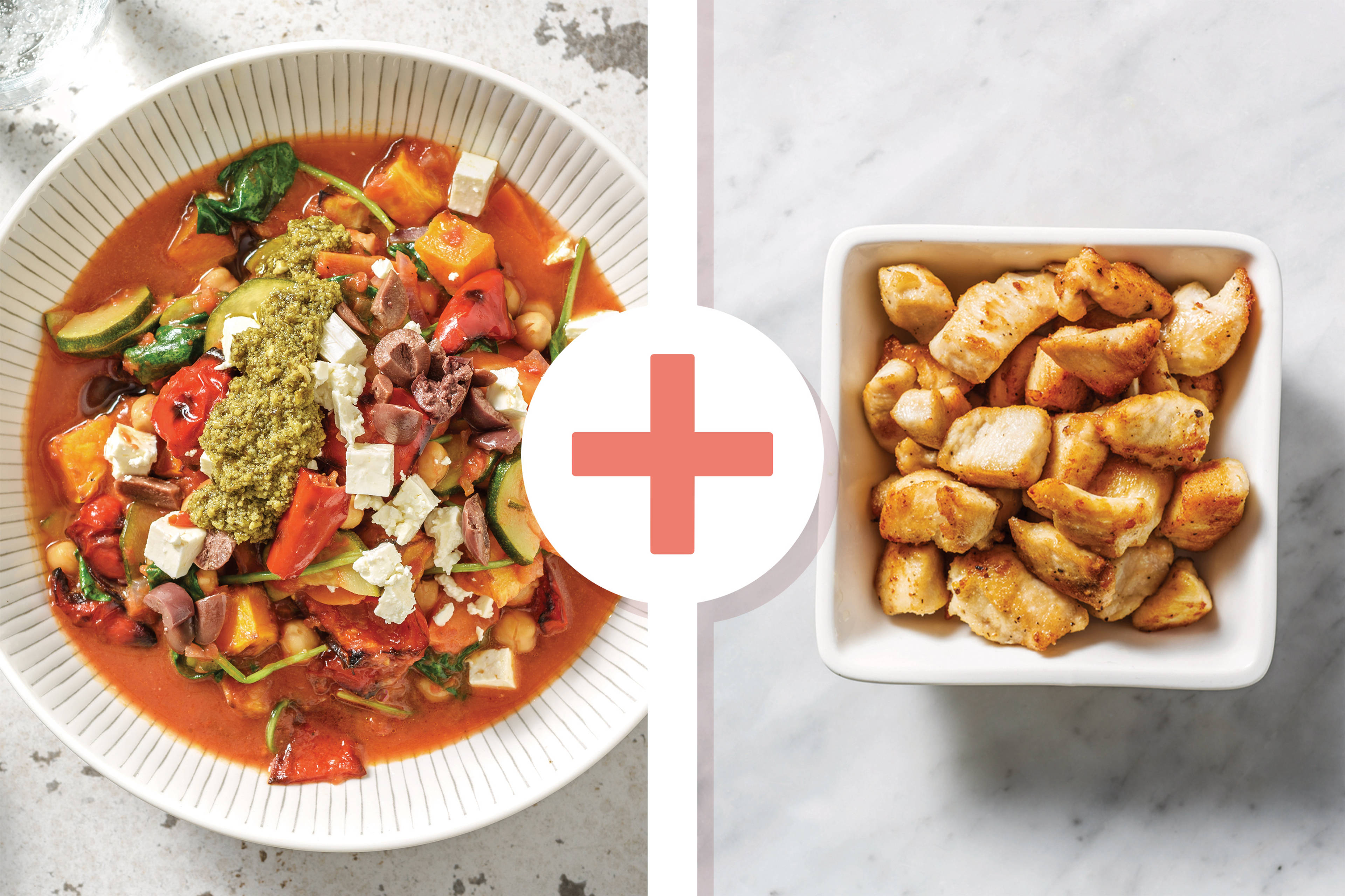 Mediterranean Chicken, Chickpea & Veggie Stew