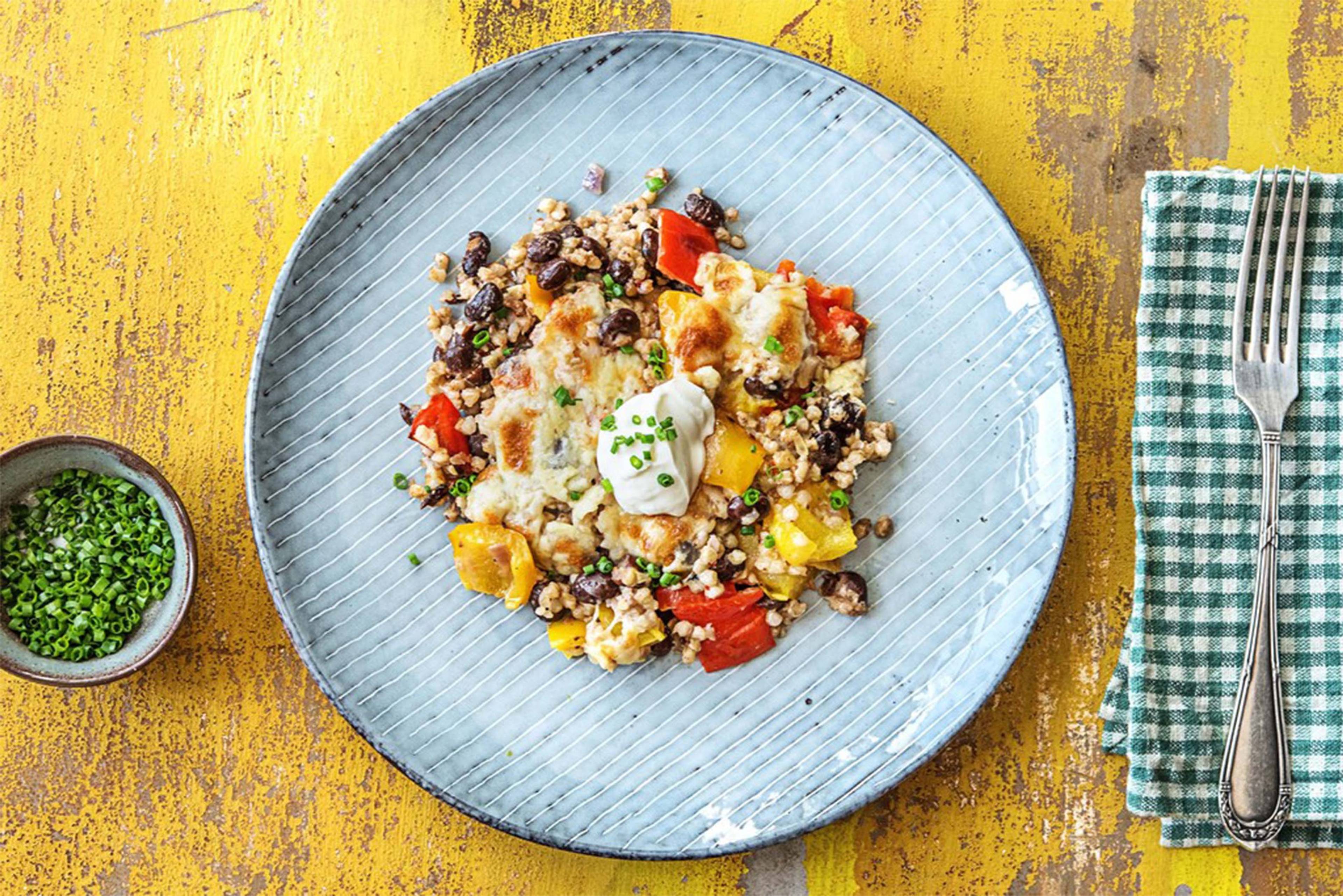 Mexican Black Bean Bake