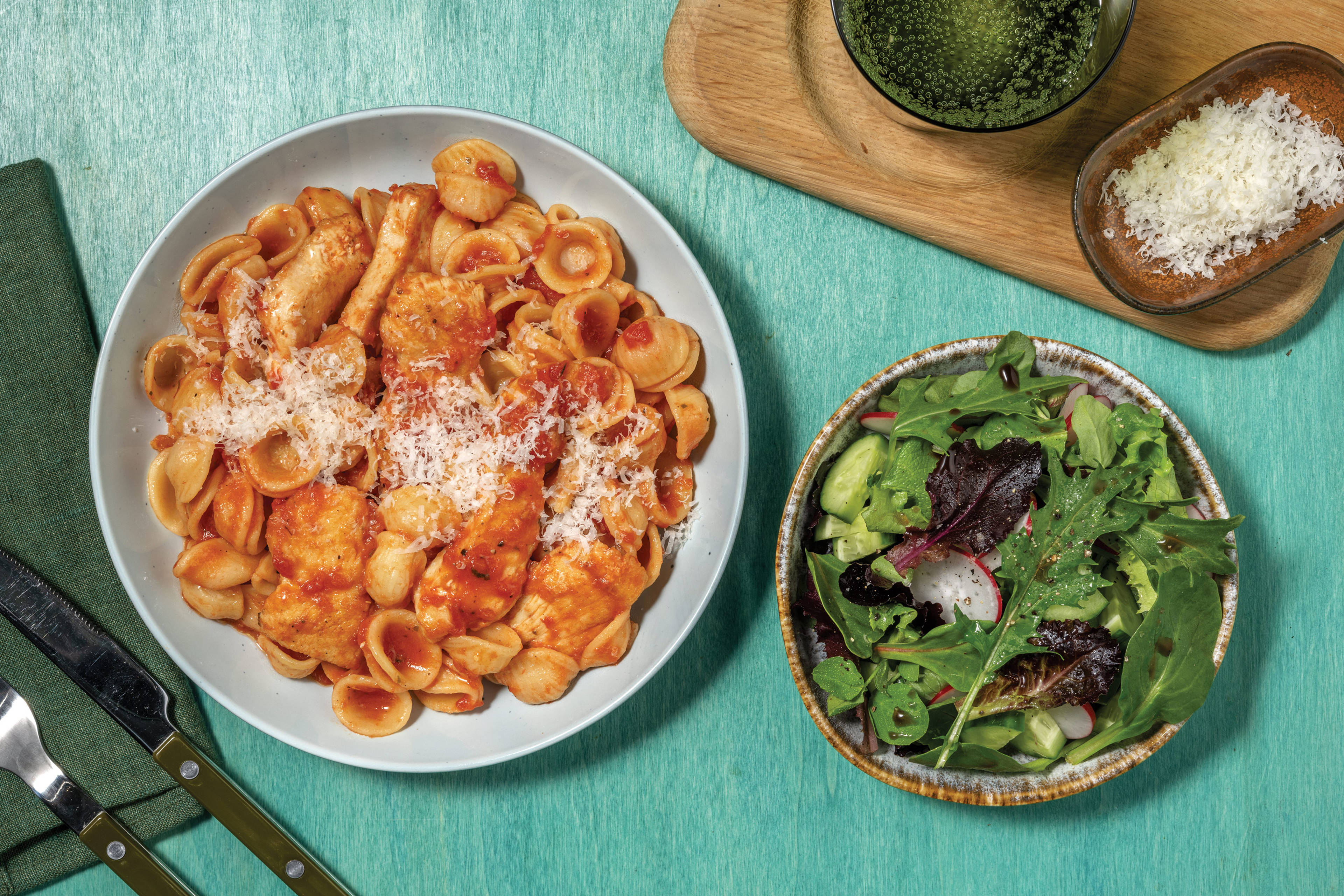 One-Pot Chicken & Olive Orecchiette