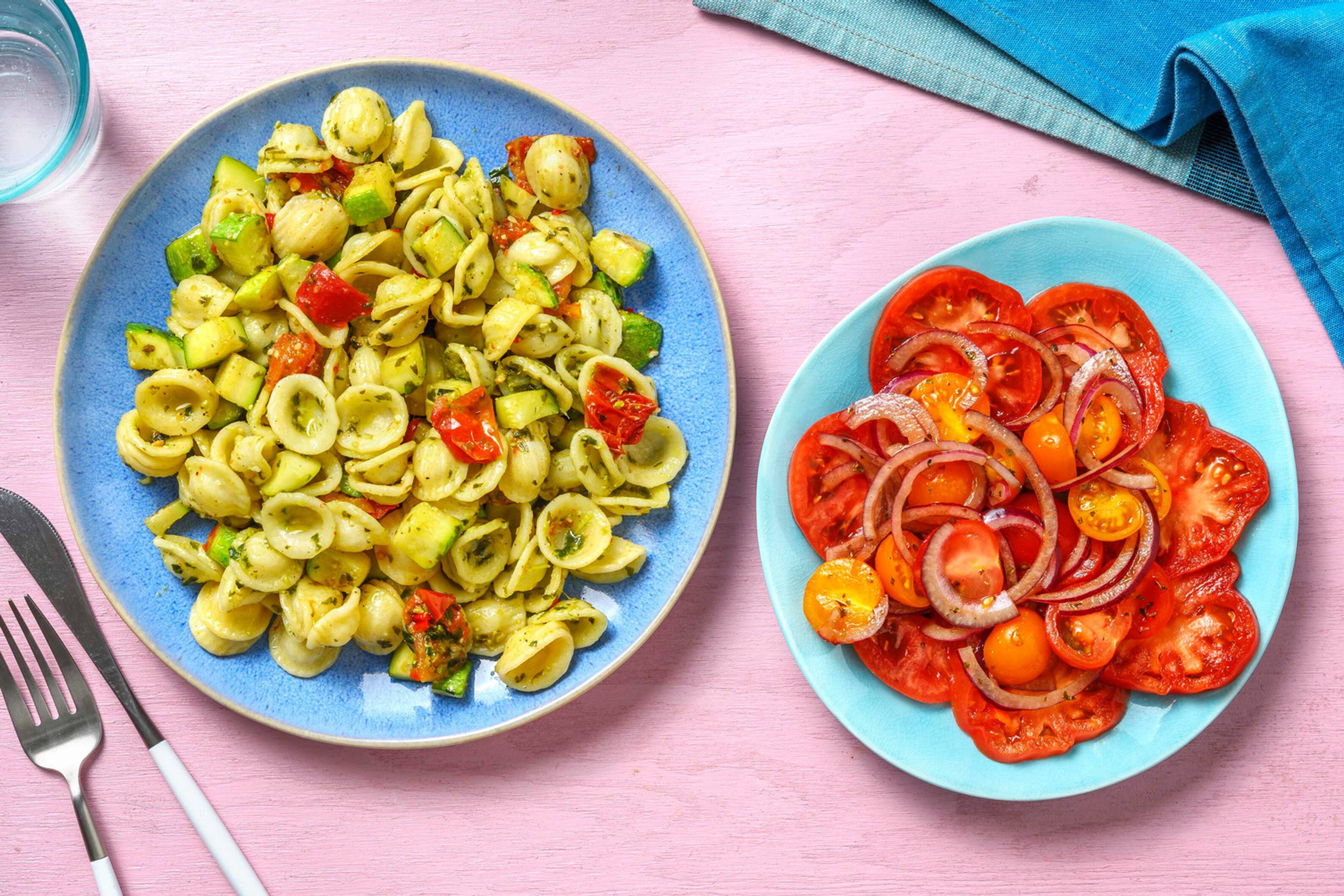 Orecchiette et pesto vegan maison